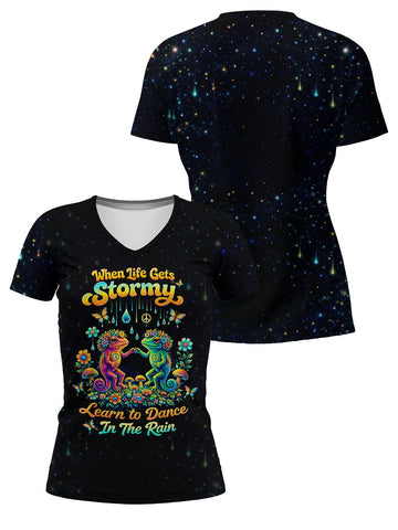 "Stomp" V-Neck T-Shirt