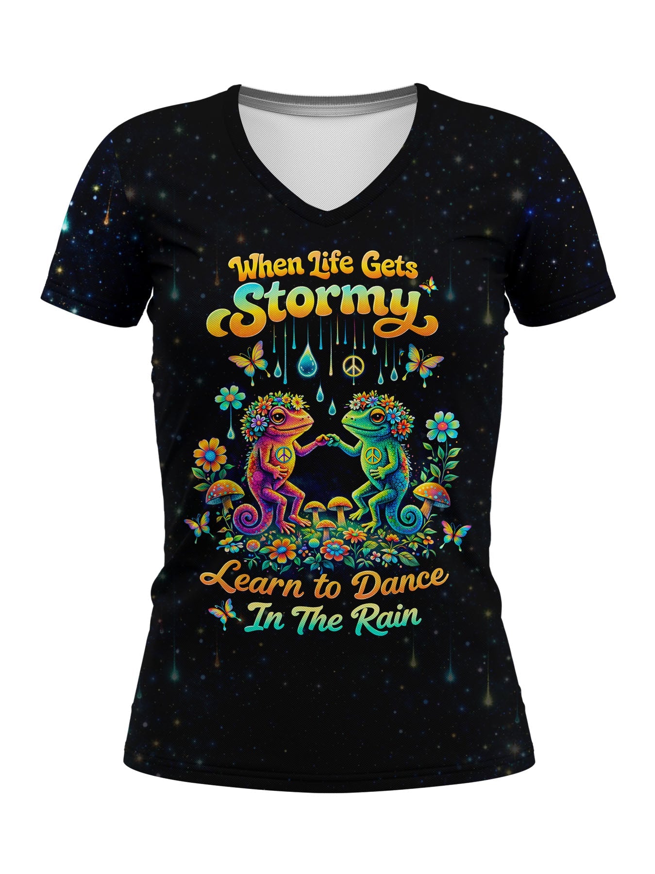 "Stomp" V-Neck T-Shirt