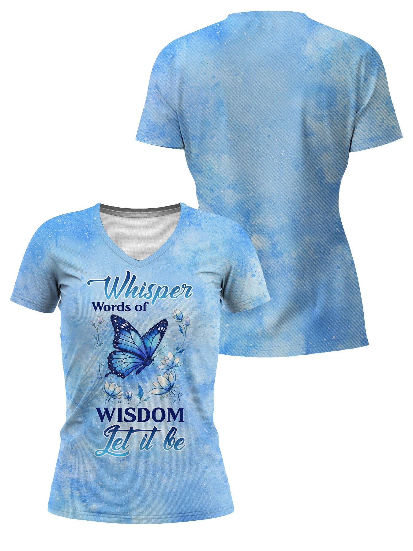 "Hush" V-Neck T-Shirt