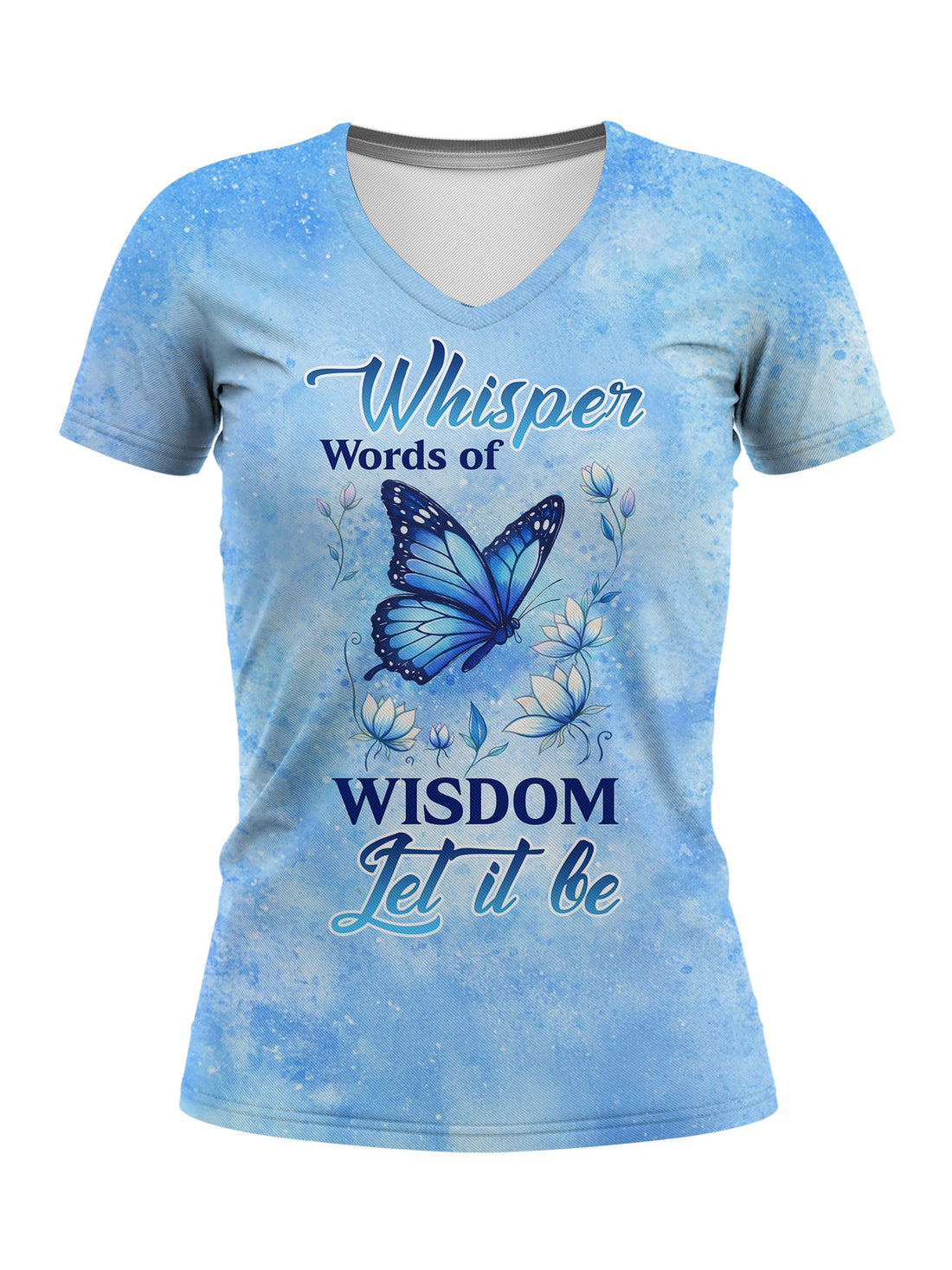 "Hush" V-Neck T-Shirt