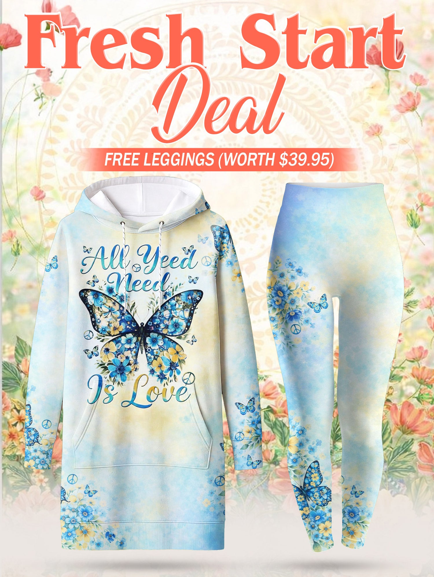 "Petal" Hoodie Dress & Leggings Deal