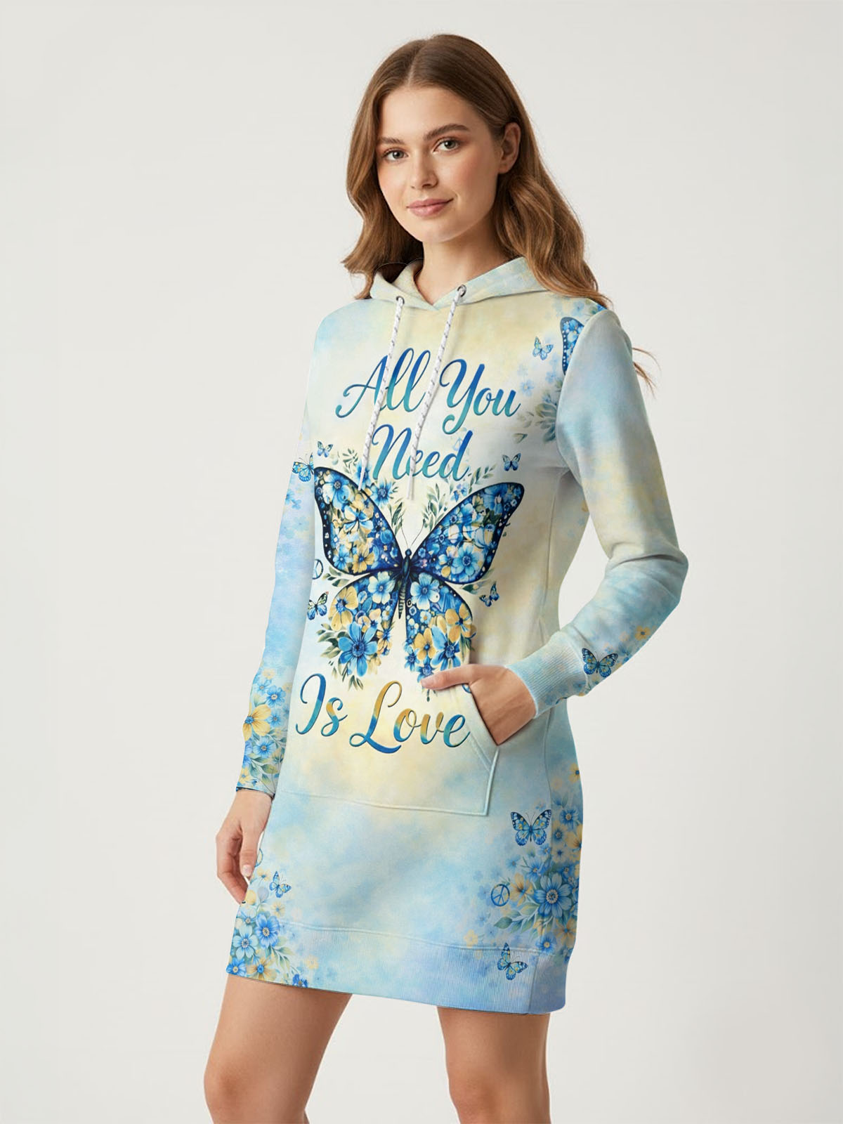 "Petal" Hoodie Dress