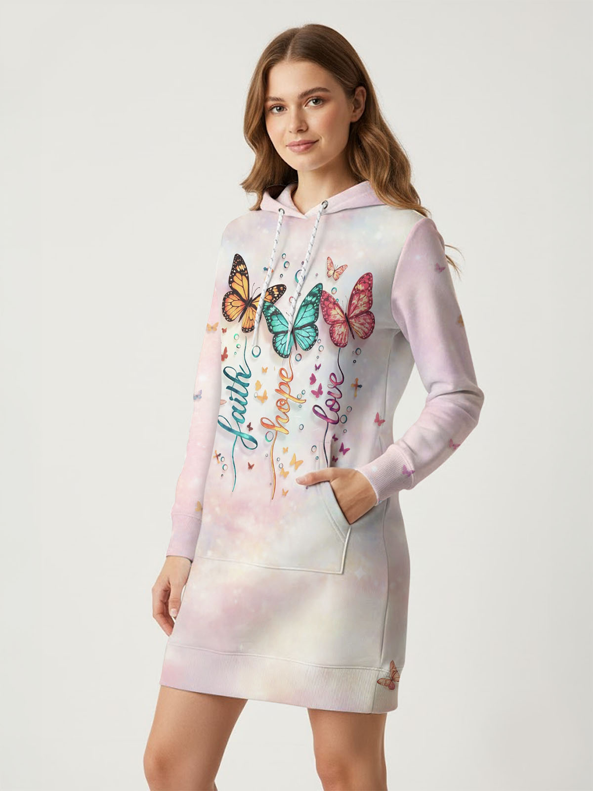 "Flutter" Hoodie Dress