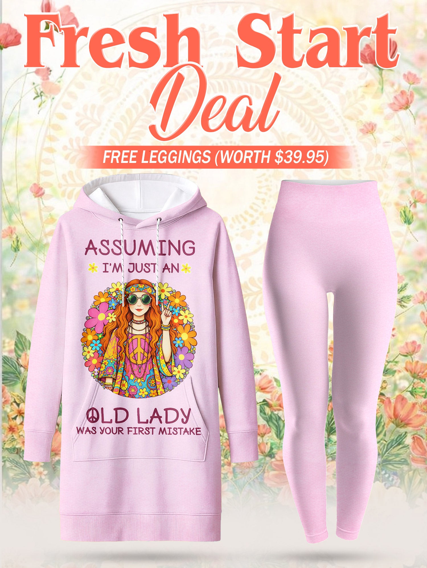 Blush "Moxie" Hoodie Dress & Leggings Deal