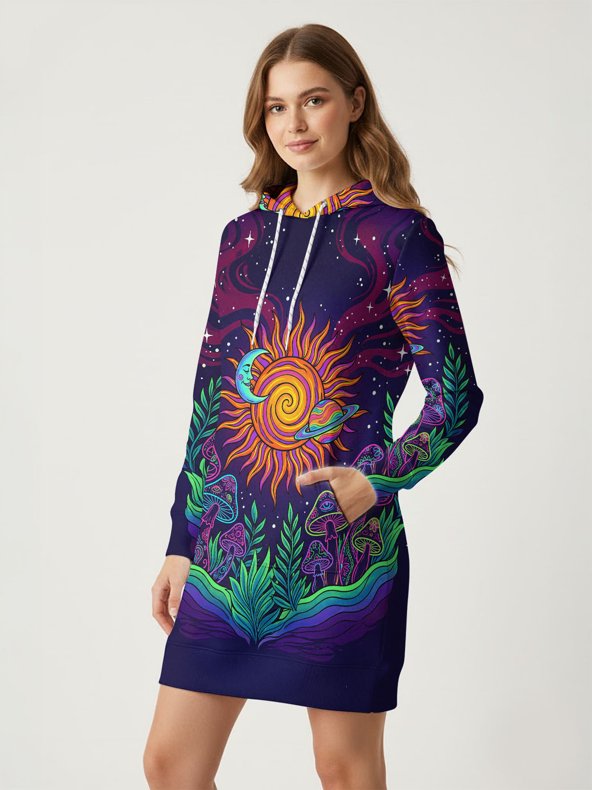 "Trance" Hoodie Dress
