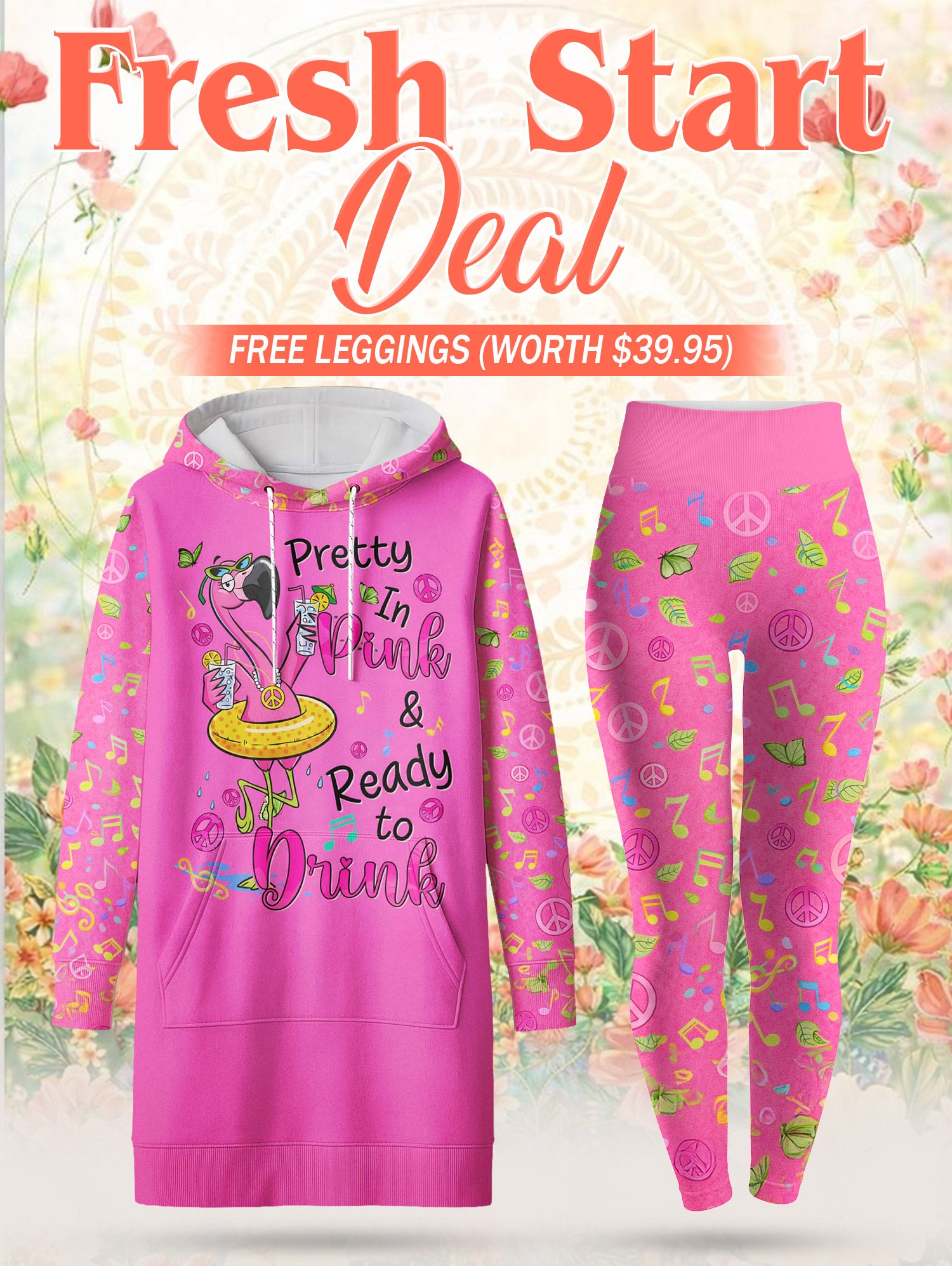 "Pinka" Hoodie Dress & Leggings Deal