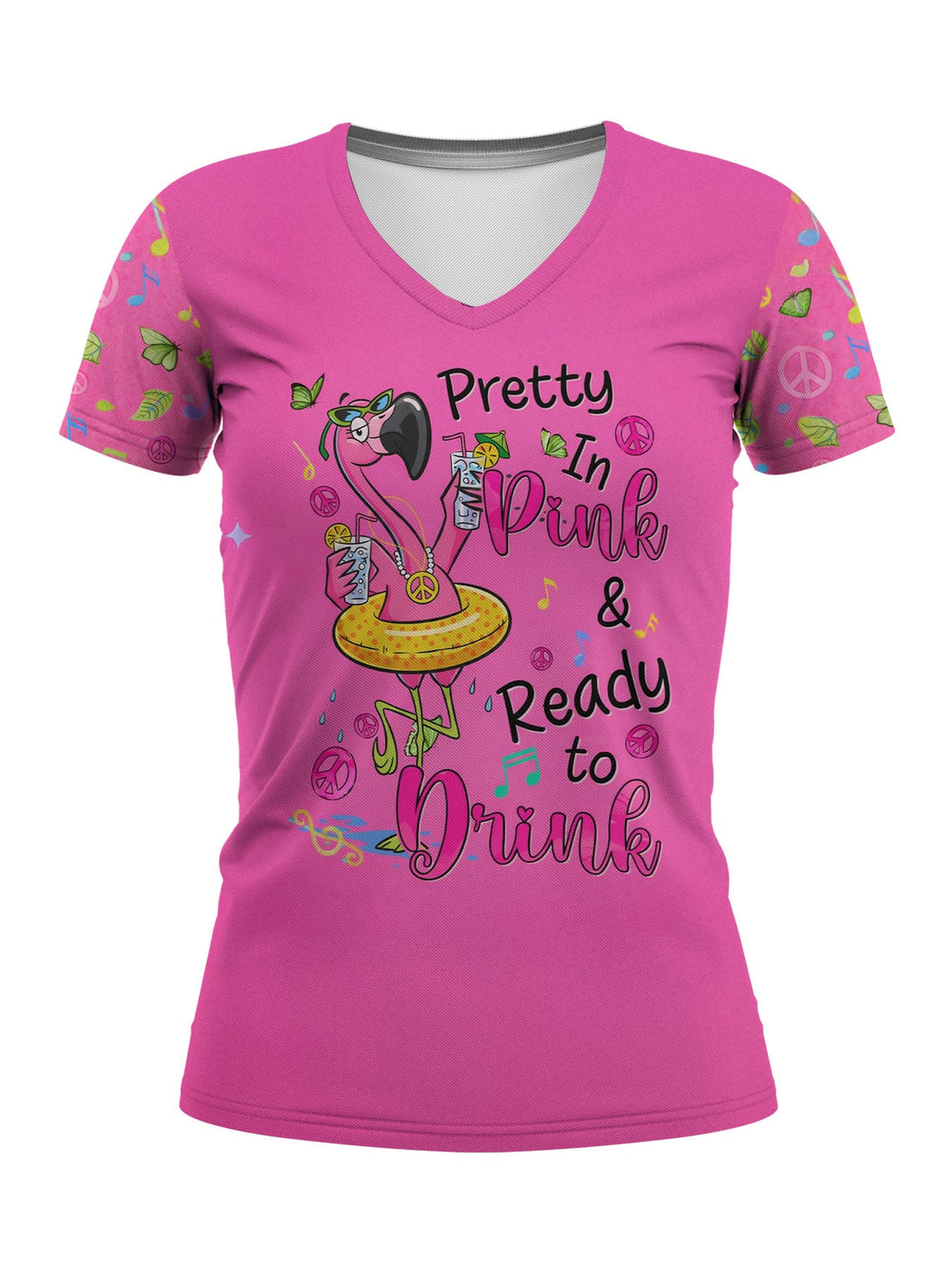 "Pinka" V-Neck T-Shirt