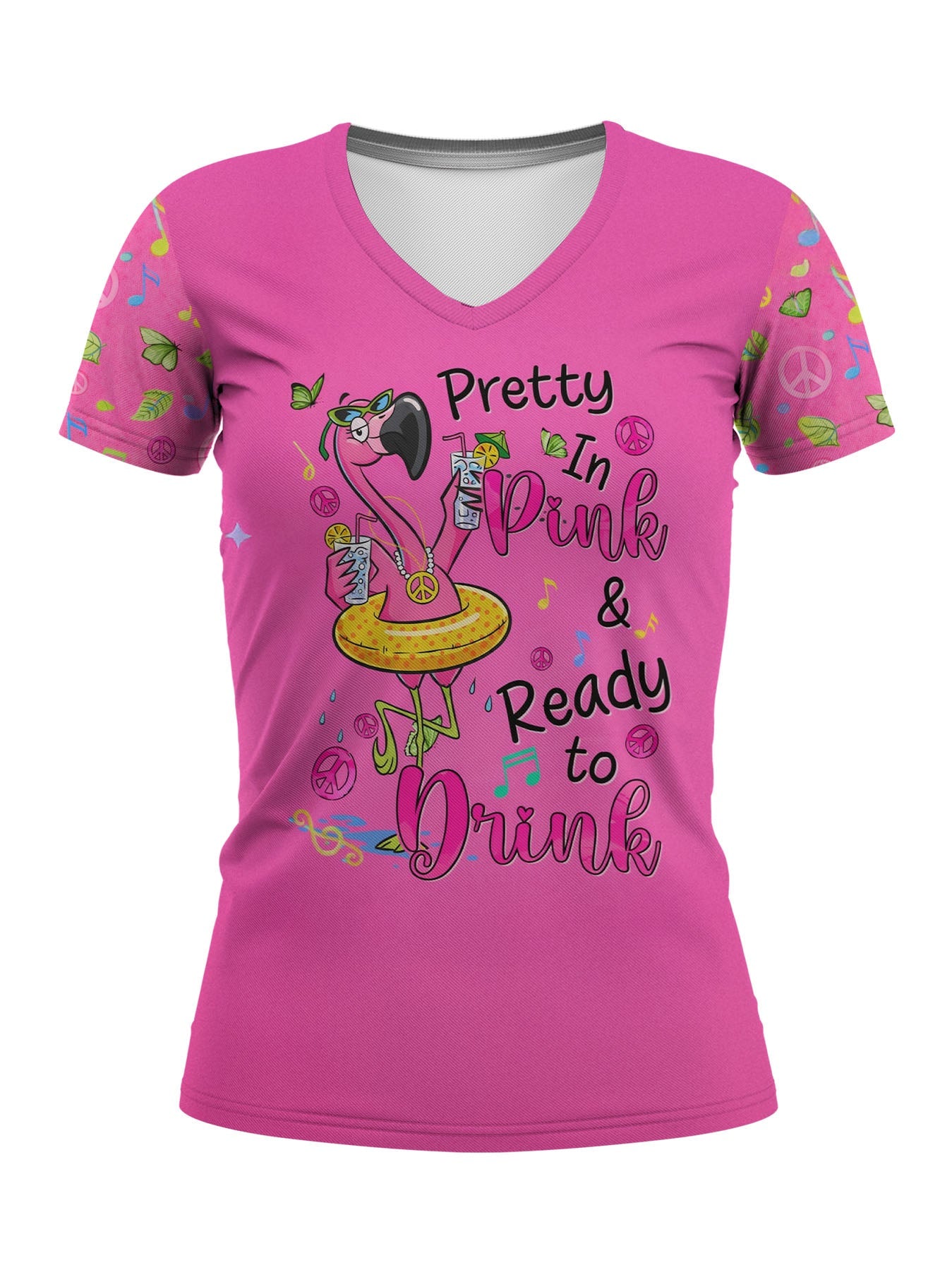 "Pinka" V-Neck T-Shirt