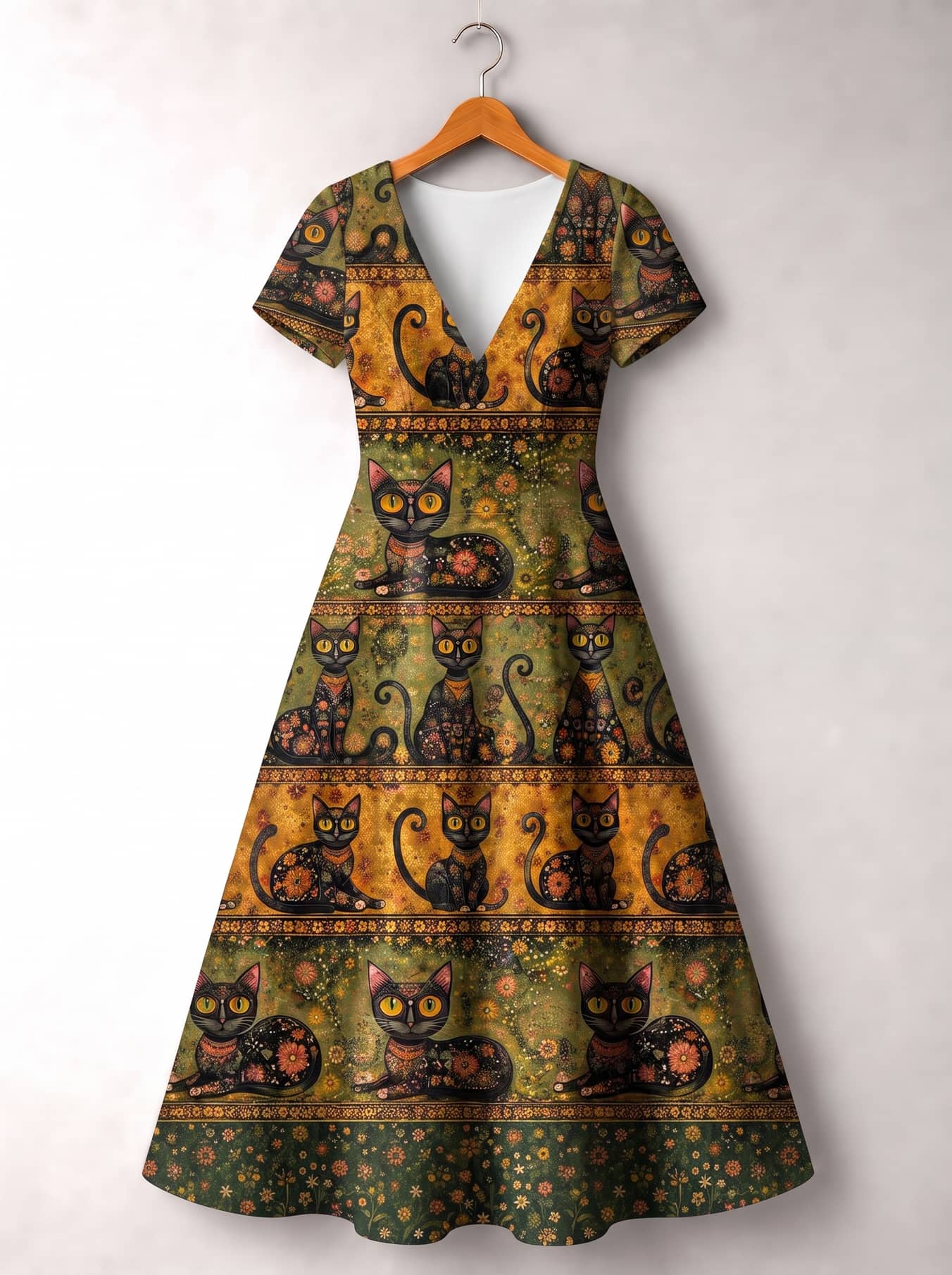 "SALEM" Short Sleeve Maxi Dress
