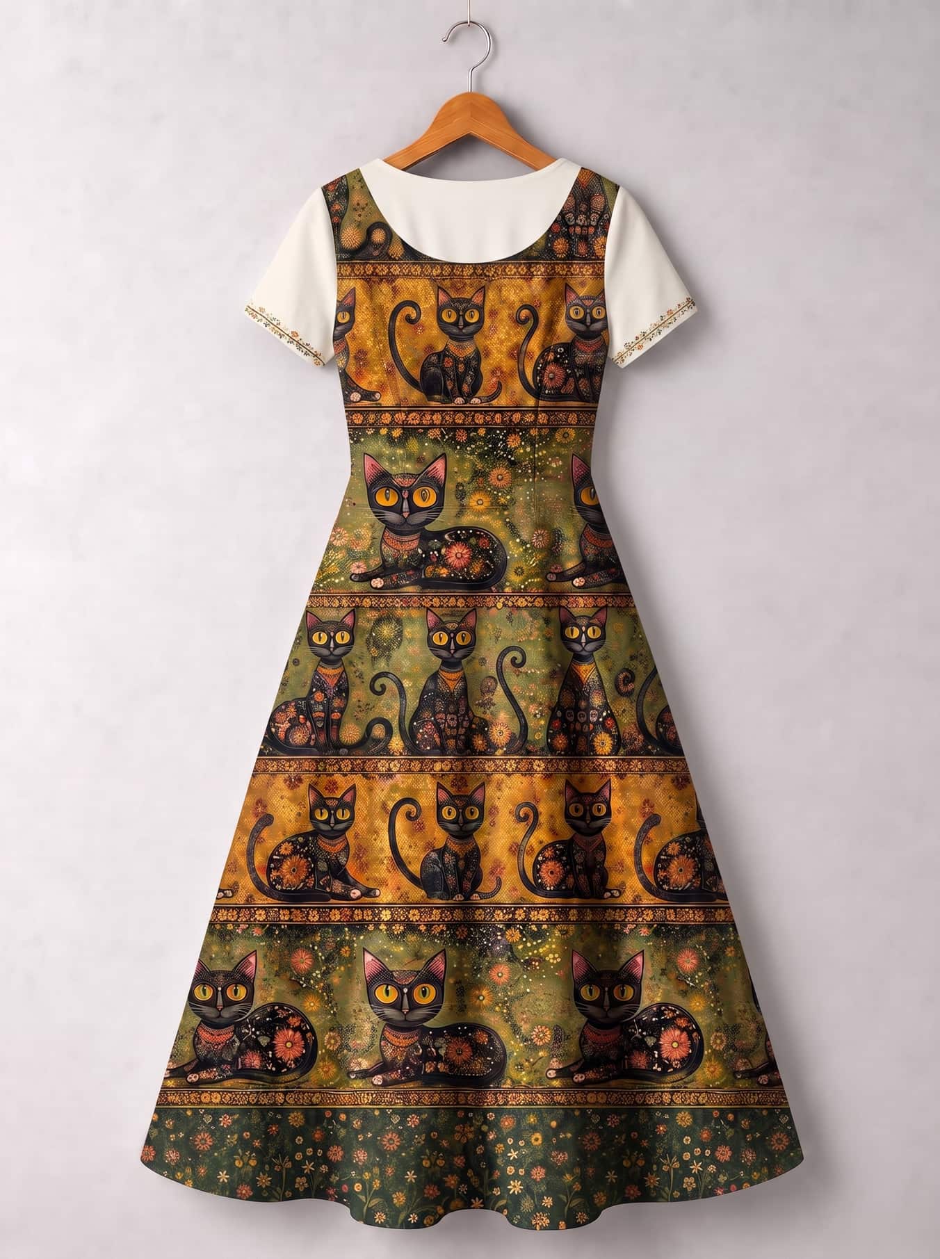 "SALEM" Short Sleeve Maxi Dress