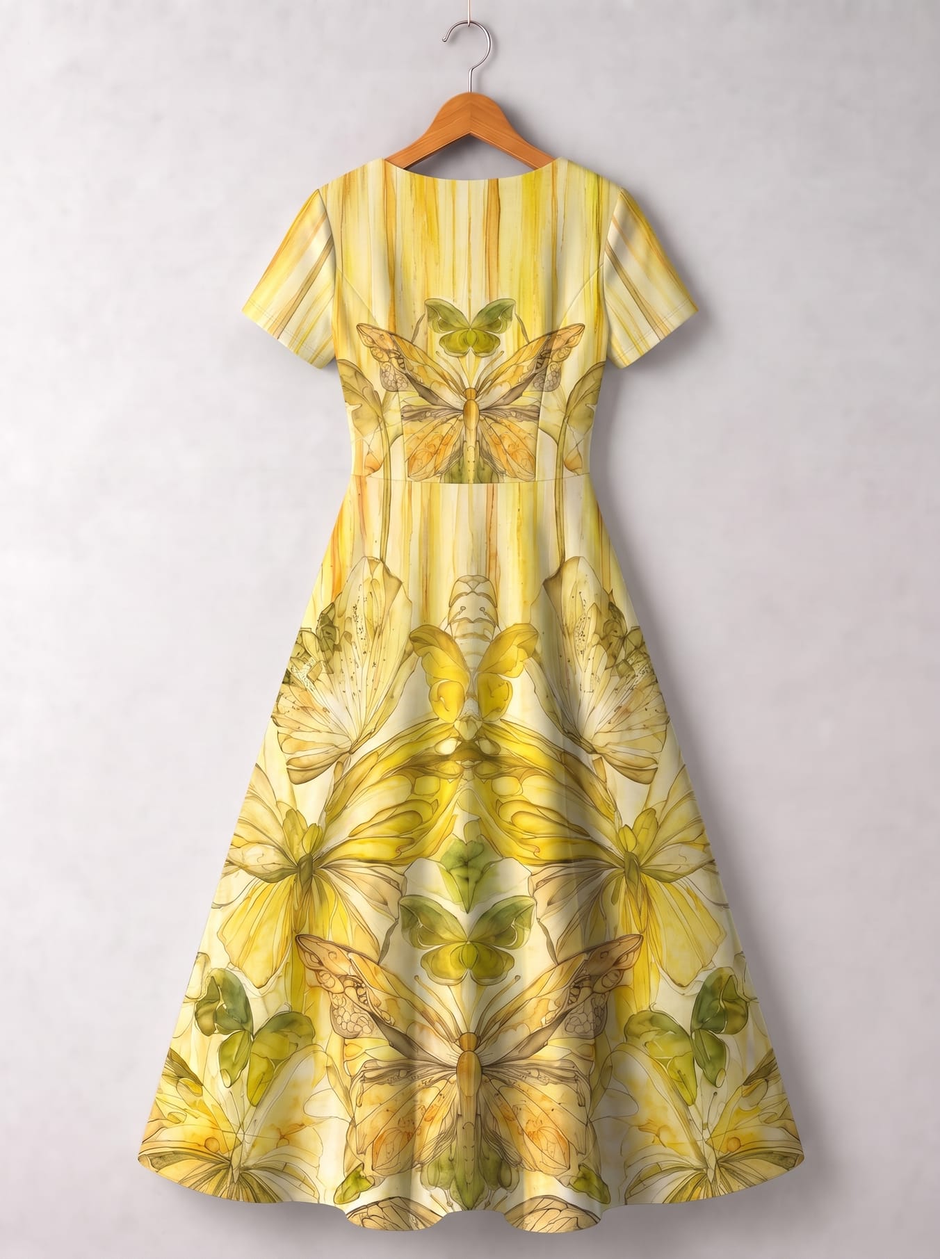 "CITRINE" Short Sleeve Maxi Dress