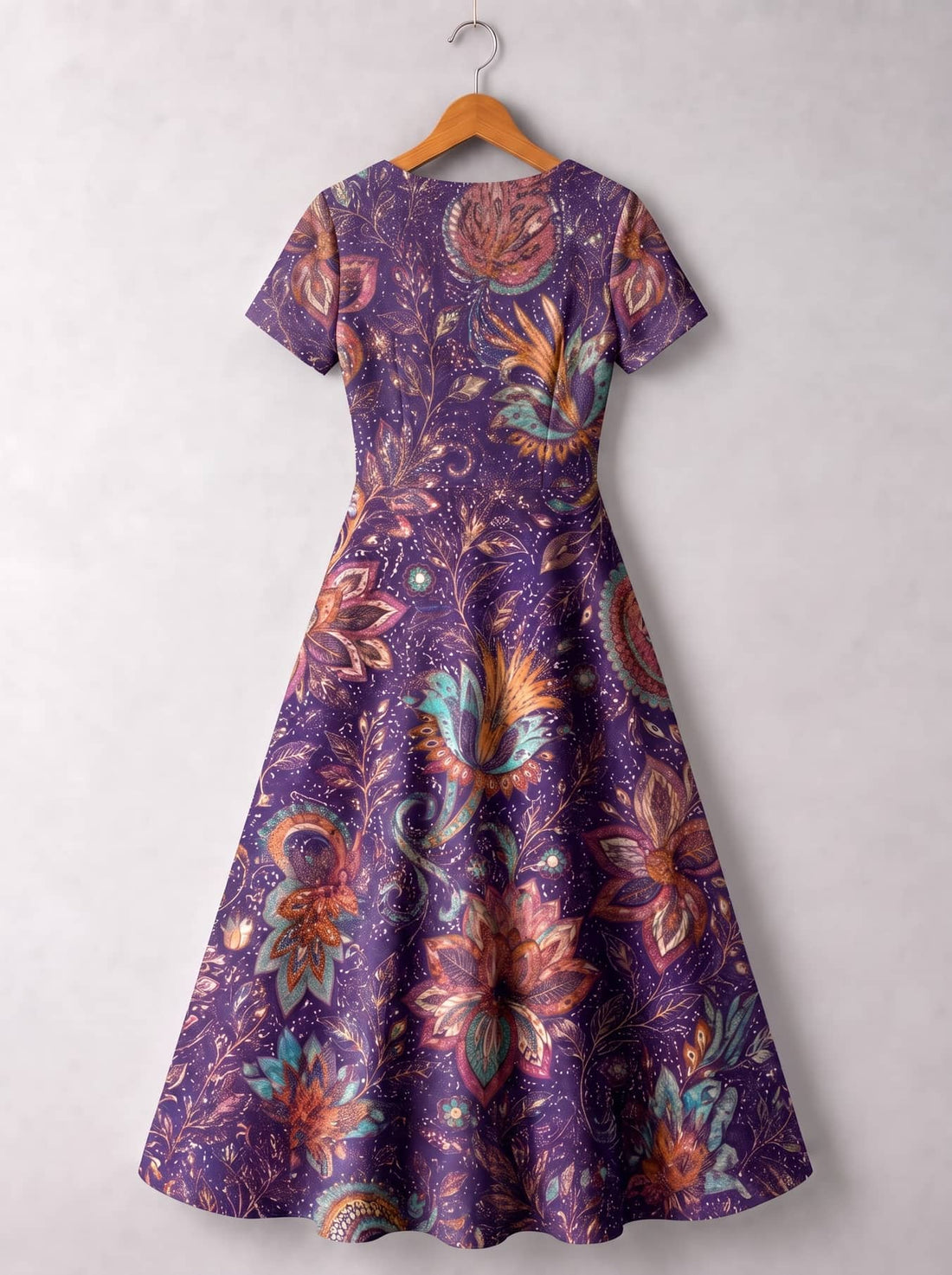 "REGAL" Short Sleeve Maxi Dress