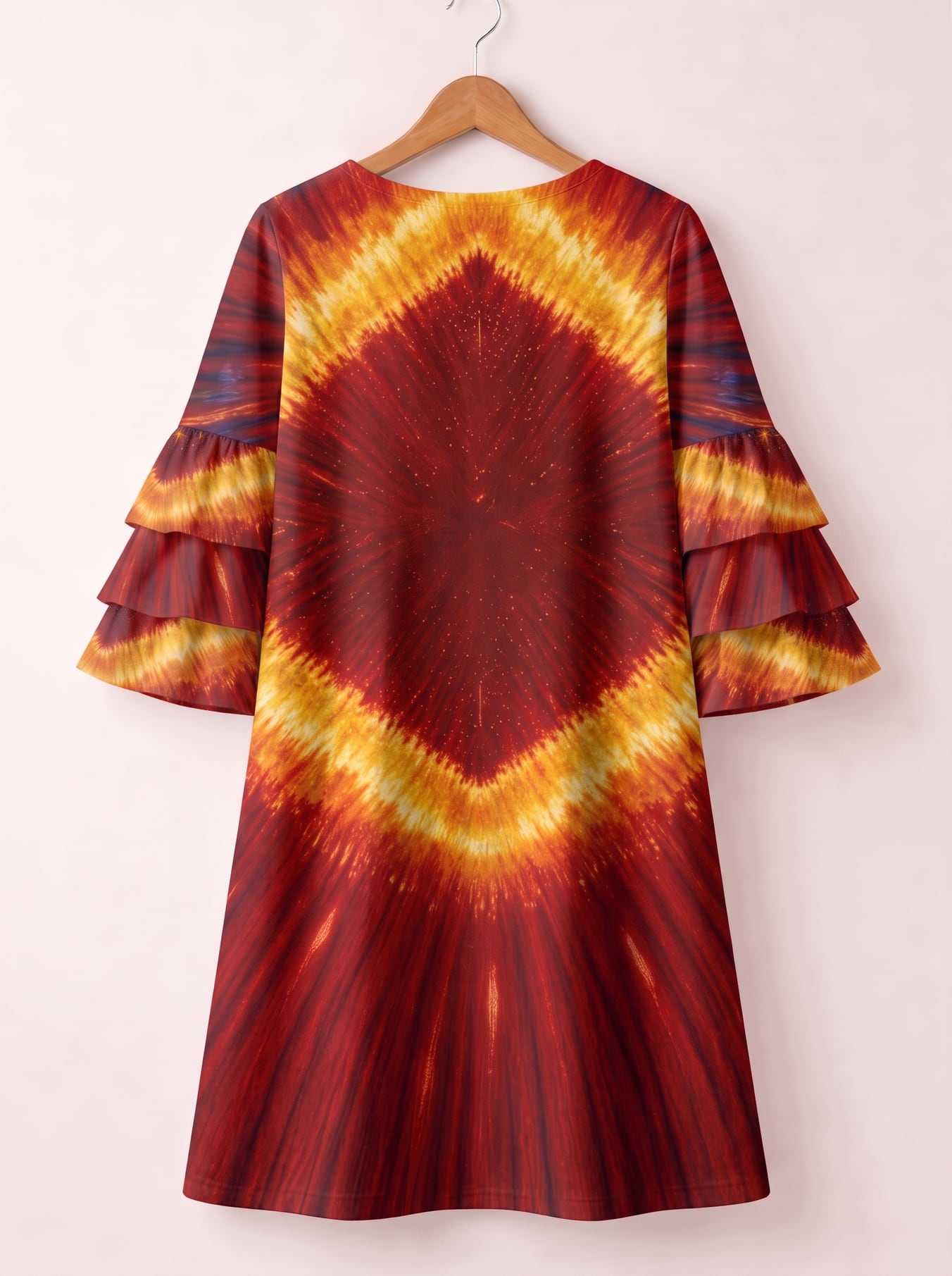 "FLARE" Stacked Ruffle Sleeve Dress