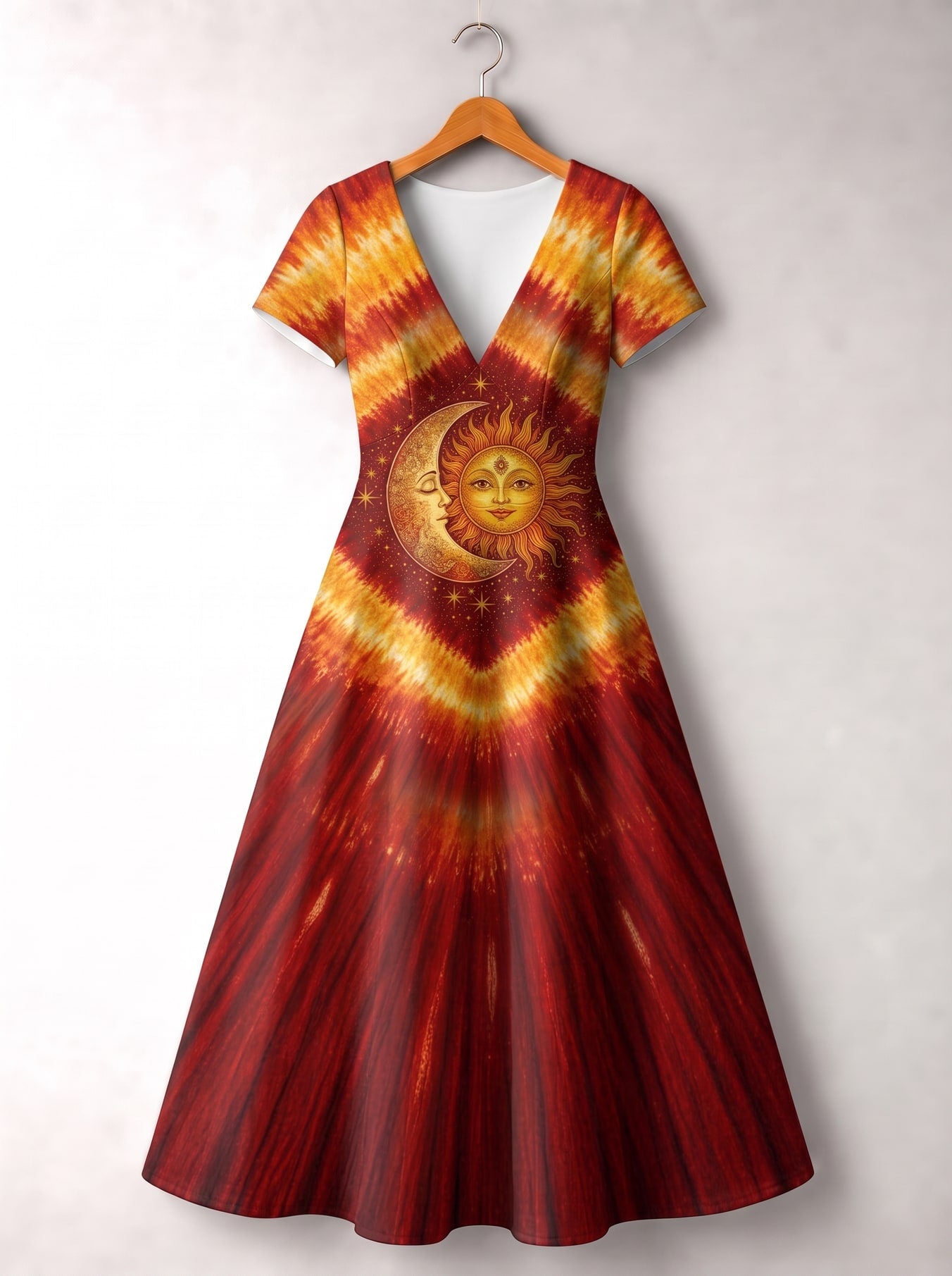 "FLARE" Short Sleeve Maxi Dress