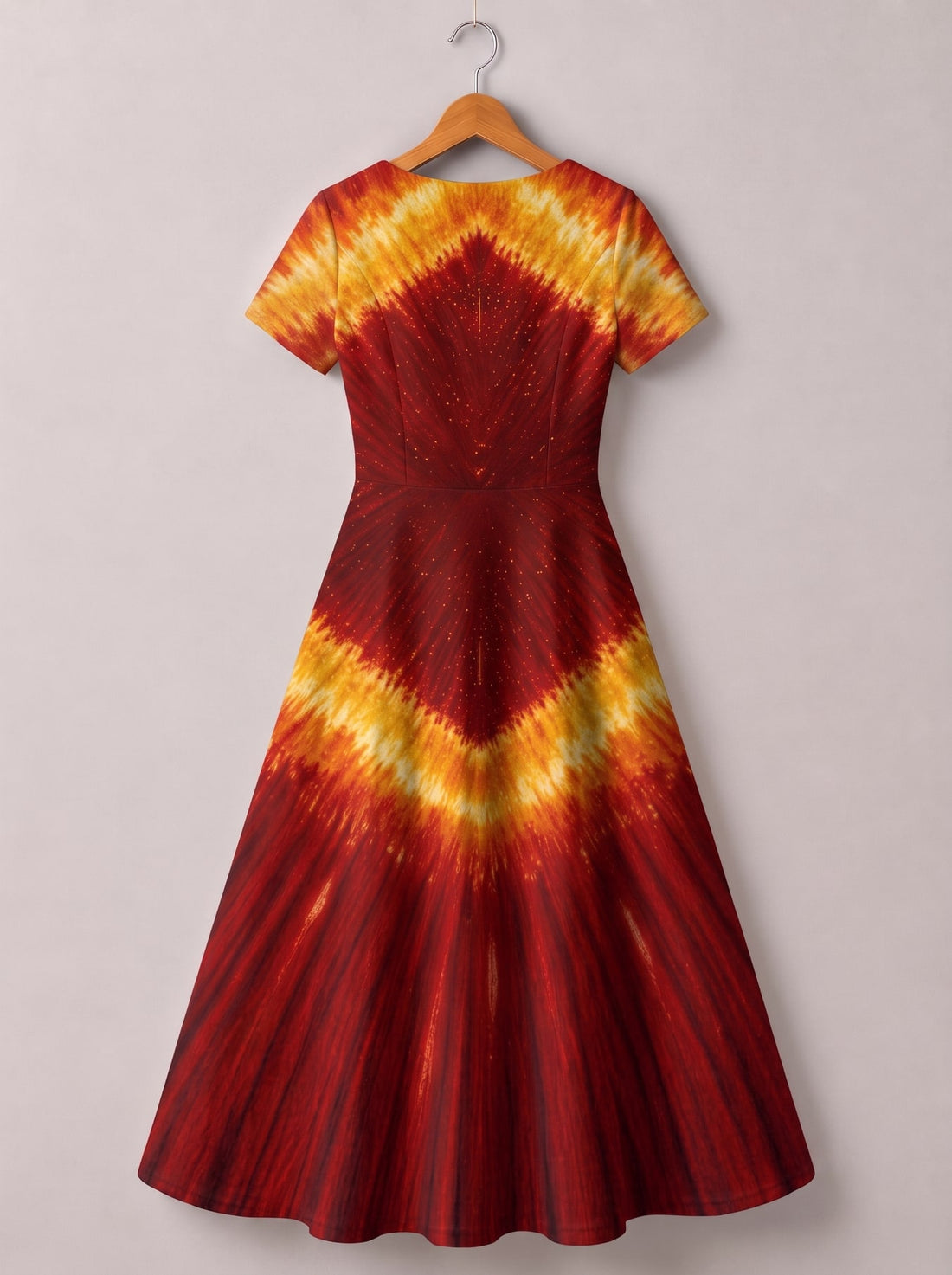 "FLARE" Short Sleeve Maxi Dress