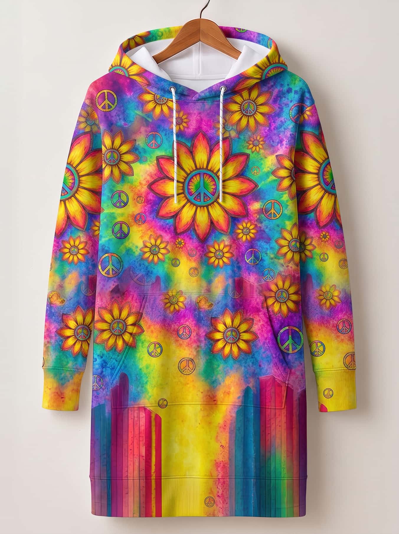 "POUR" Hoodie Dress