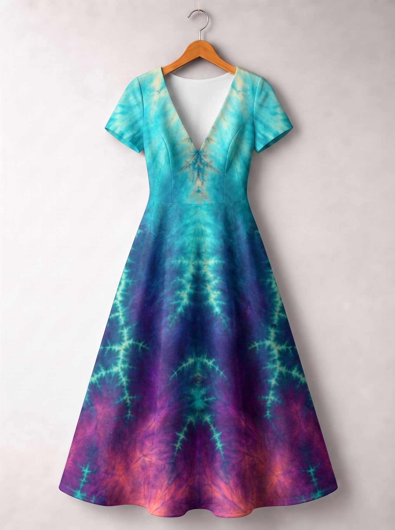 "FROST" Short Sleeve Maxi Dress