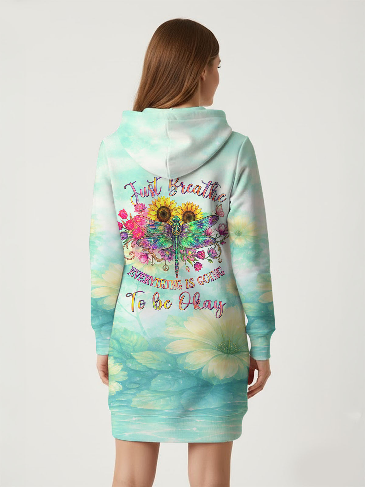 "Exhale" Hoodie Dress