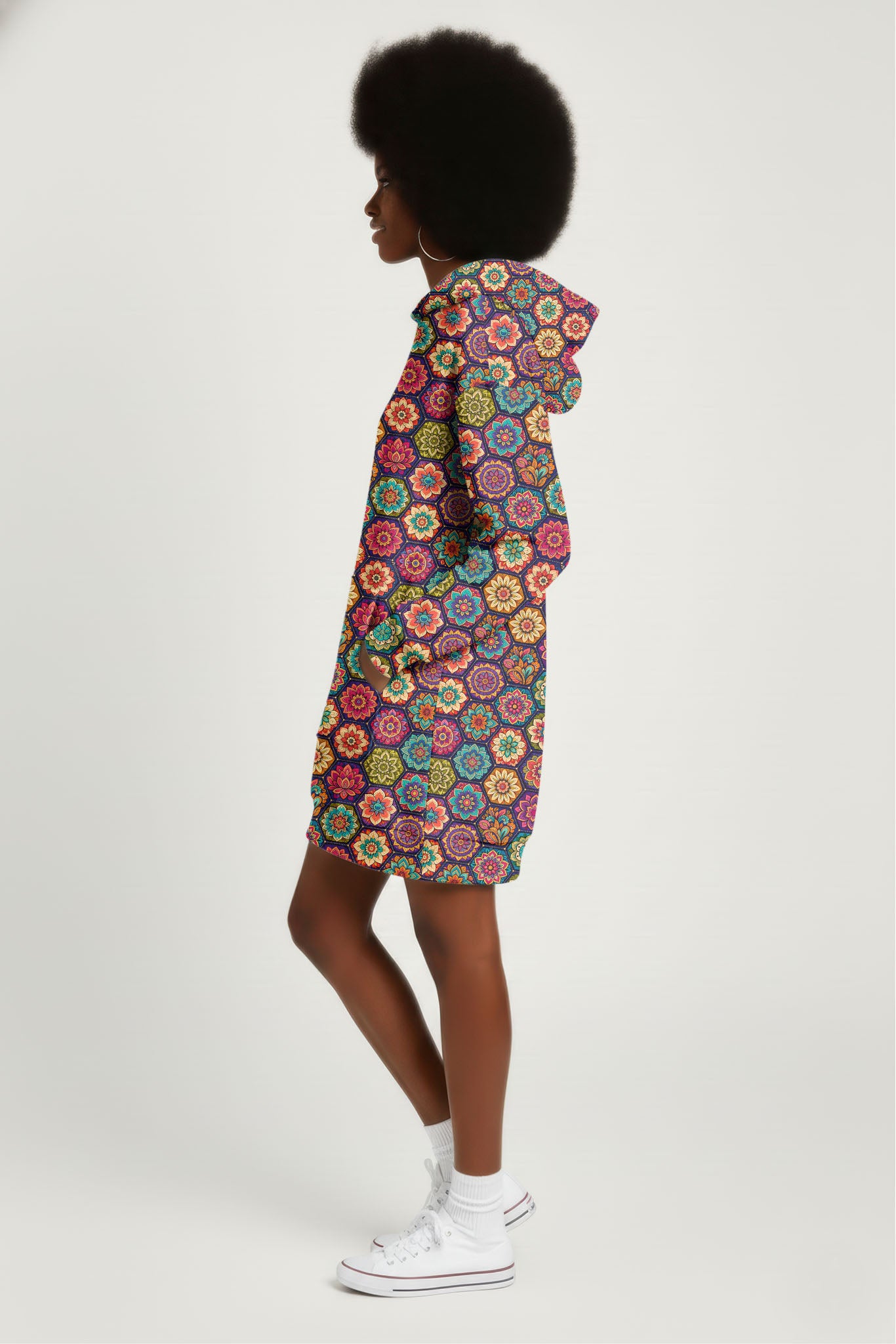 "Flower" Hoodie Dress