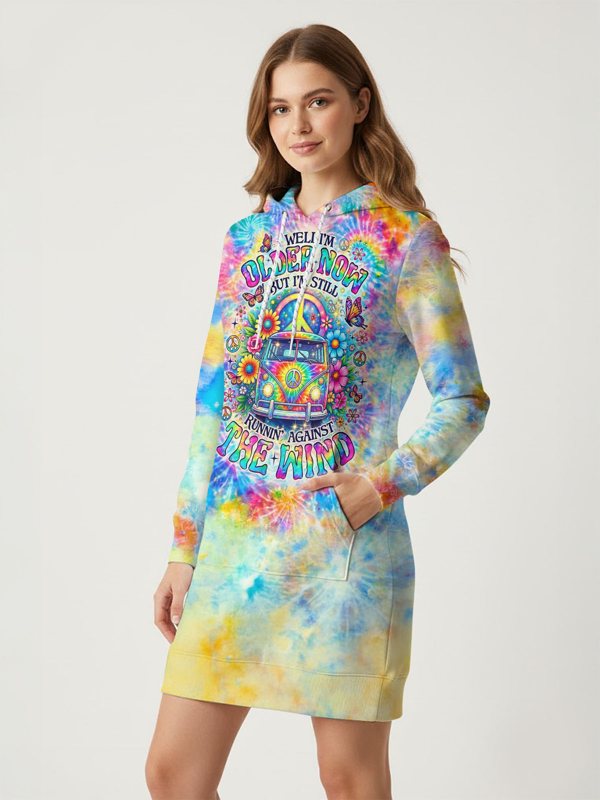 "Burst" Hoodie Dress