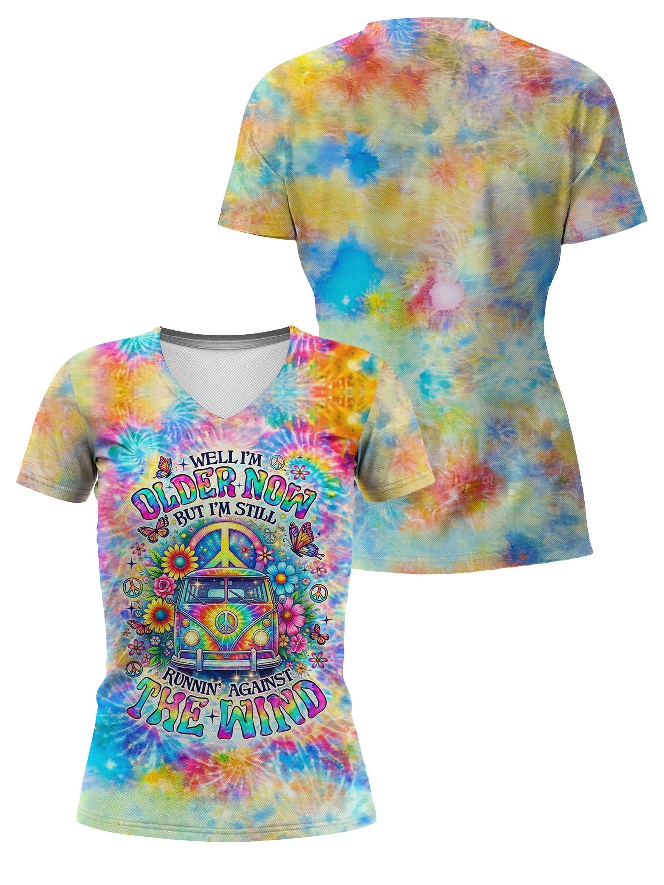 "Burst" V-Neck T-Shirt