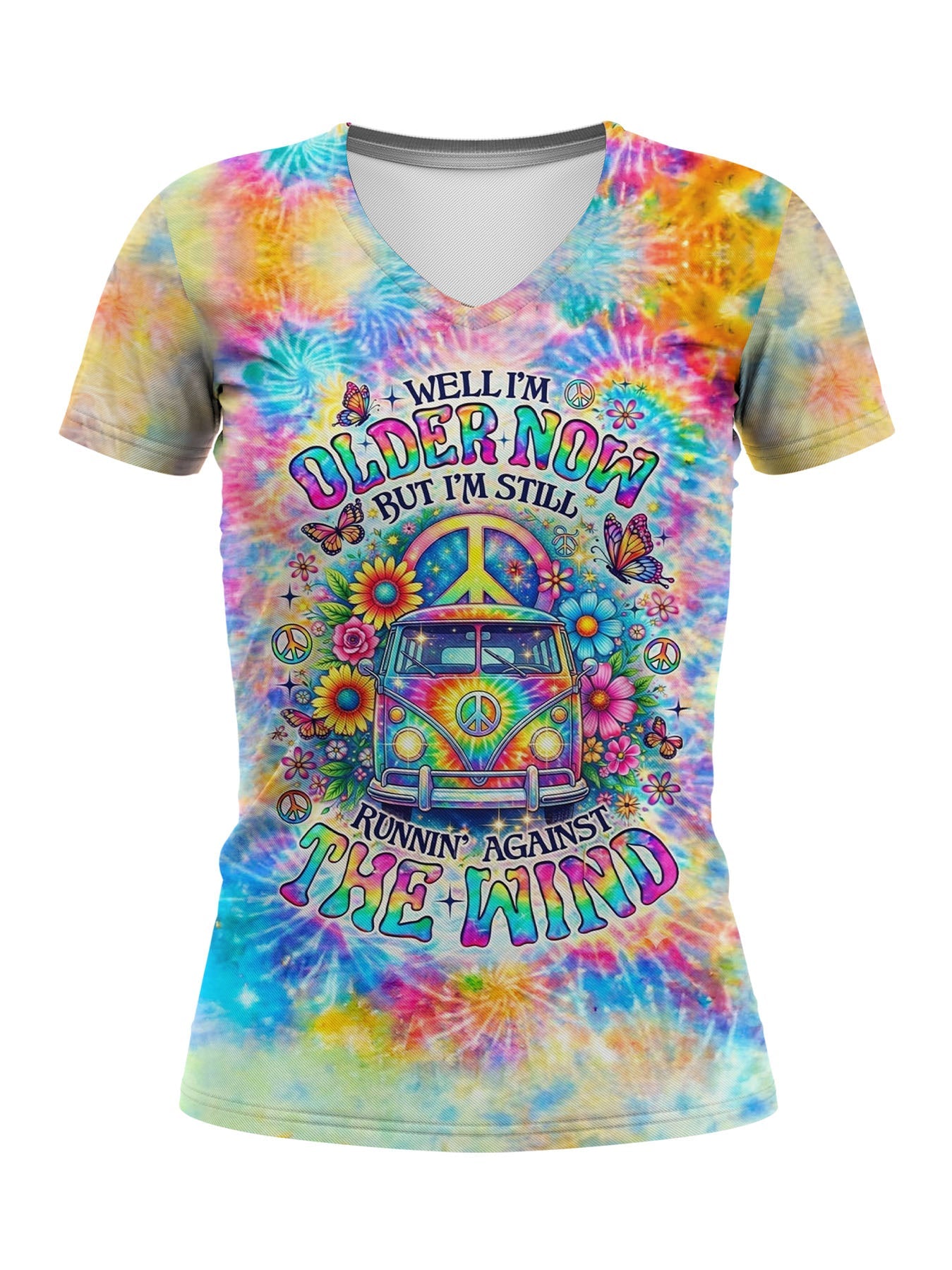 "Burst" V-Neck T-Shirt