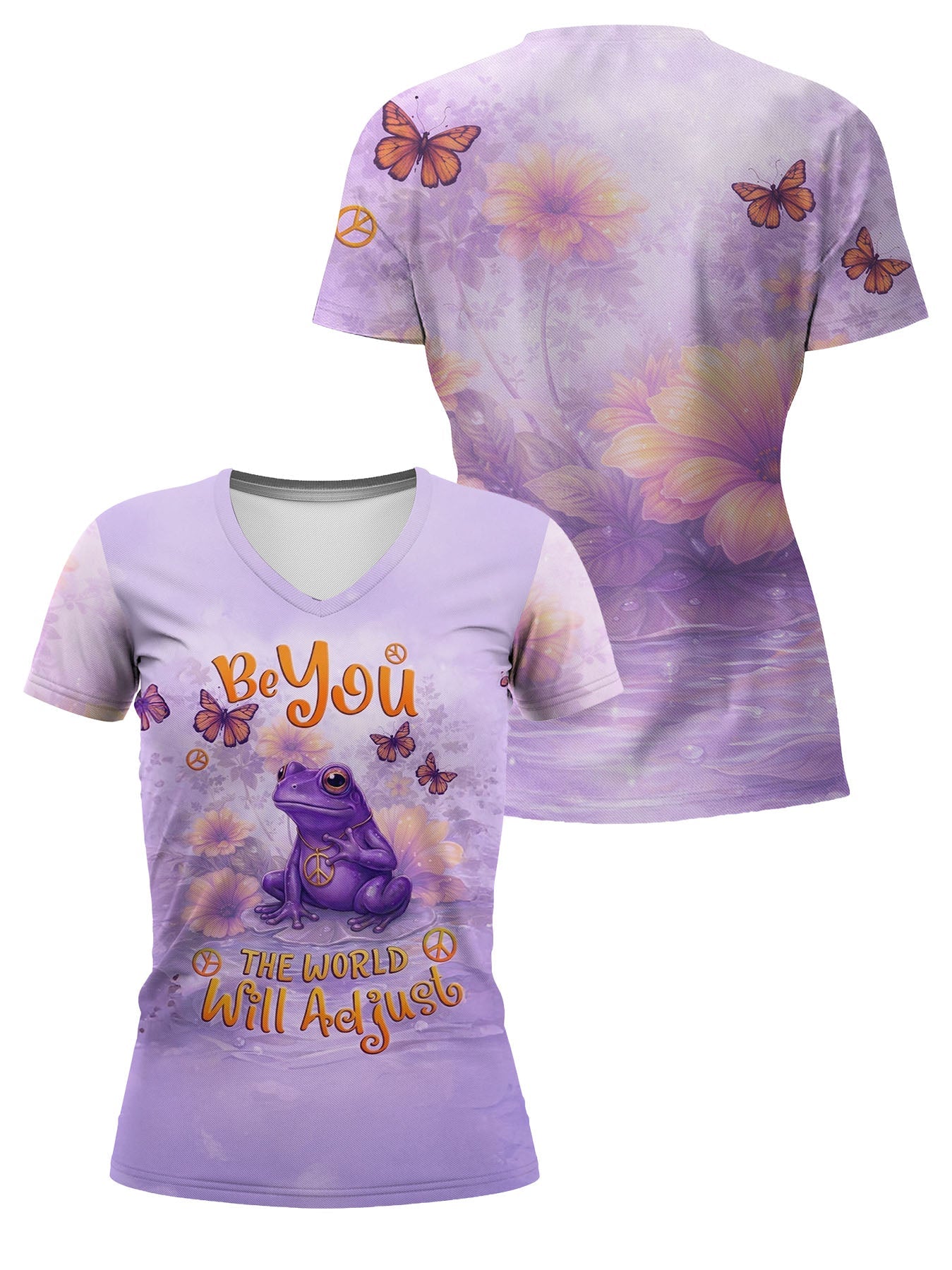 "Quirk" V-Neck T-Shirt
