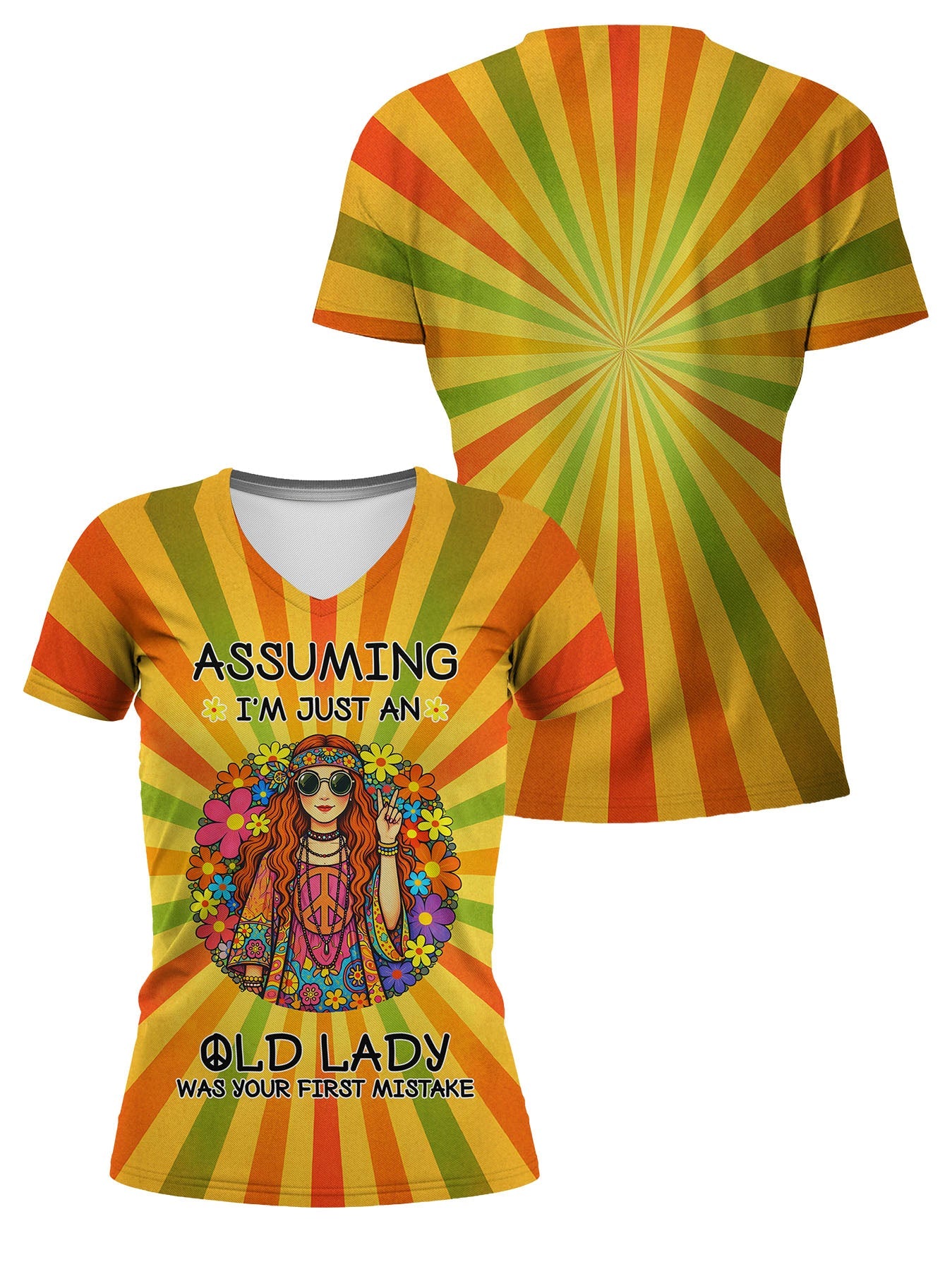 "Spunk" V-Neck T-Shirt