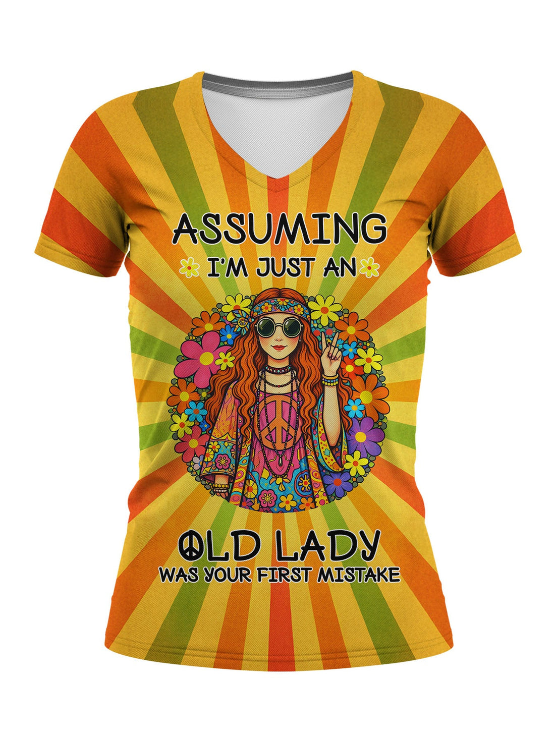 "Spunk" V-Neck T-Shirt