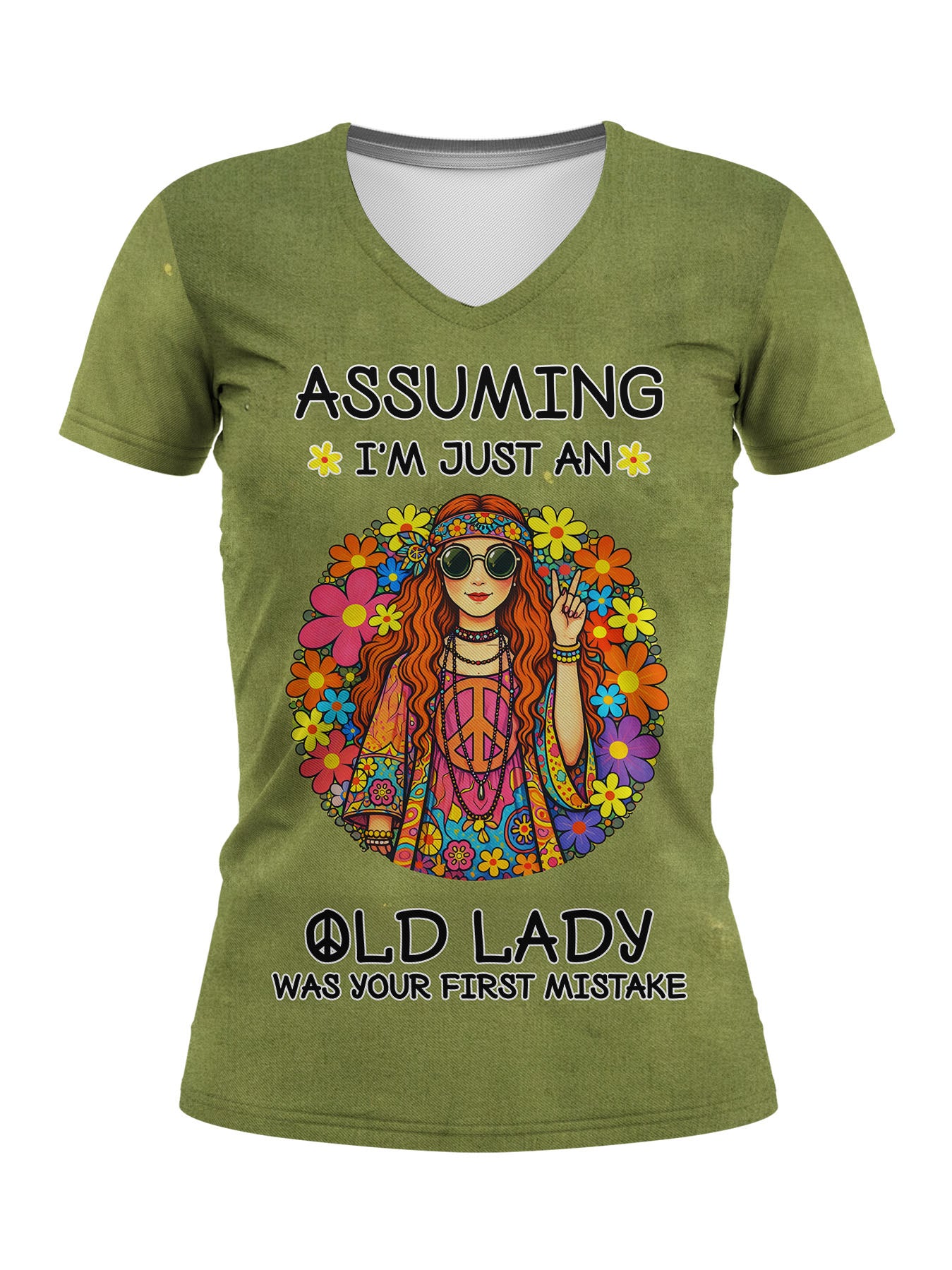 "Moxie" V-Neck T-Shirt