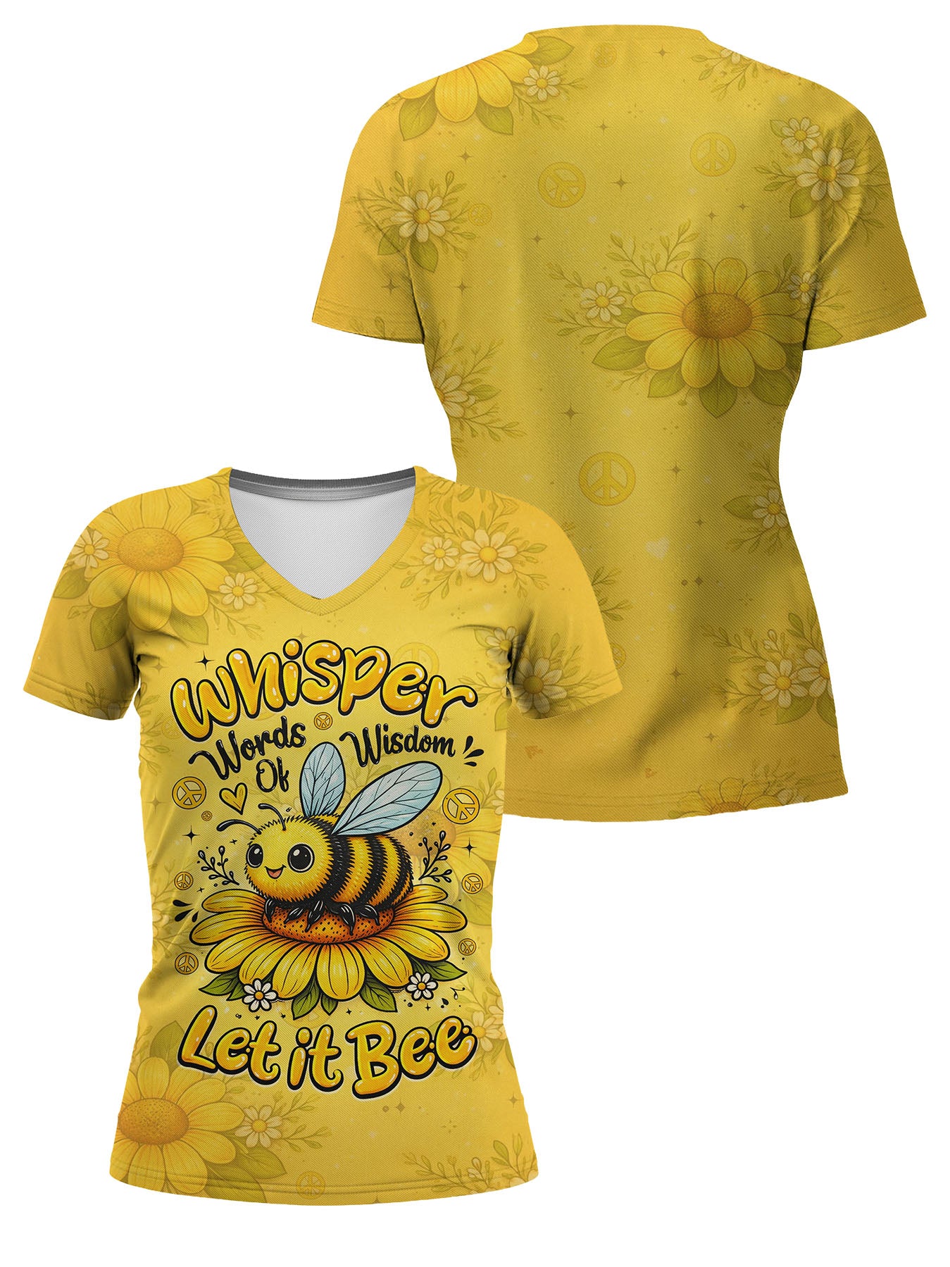 "Honey" V-Neck T-Shirt