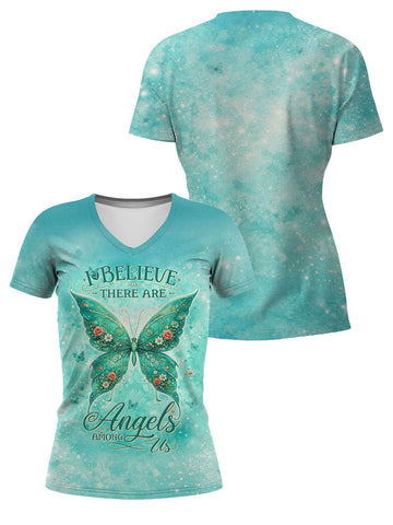 "Wisp" V-Neck T-Shirt