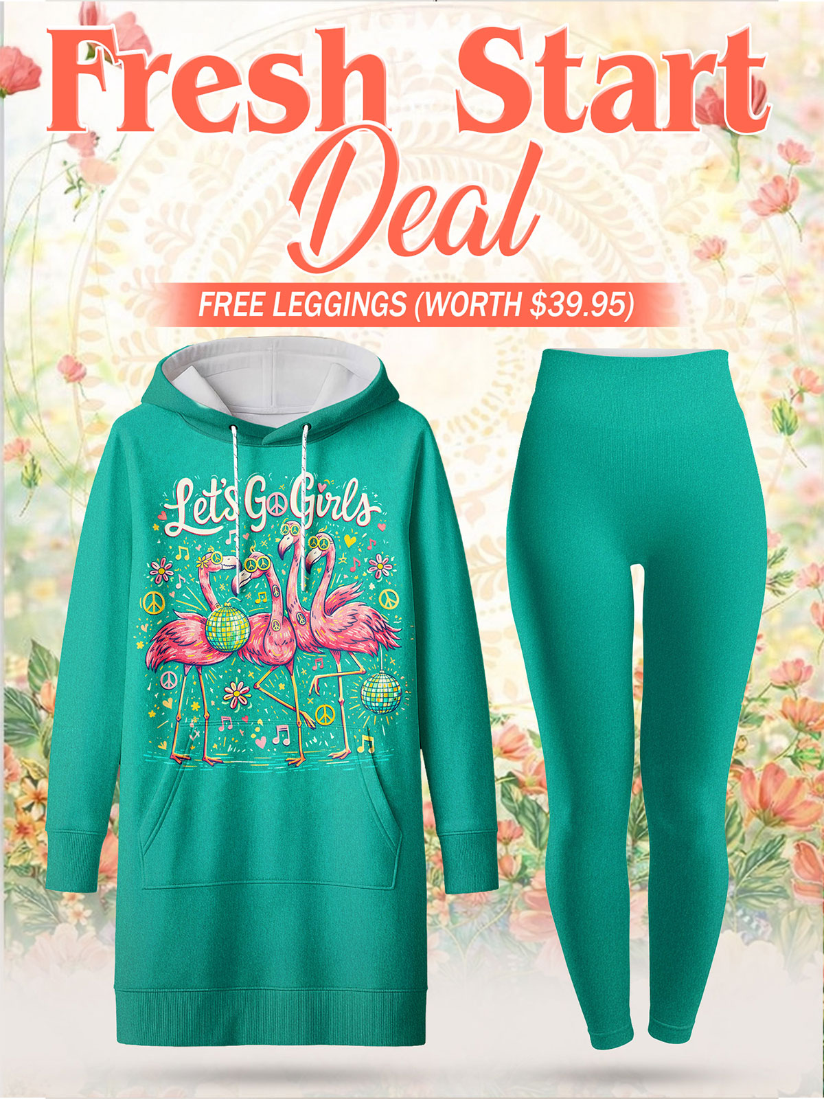 "Flocka" Hoodie Dress & Leggings Deal