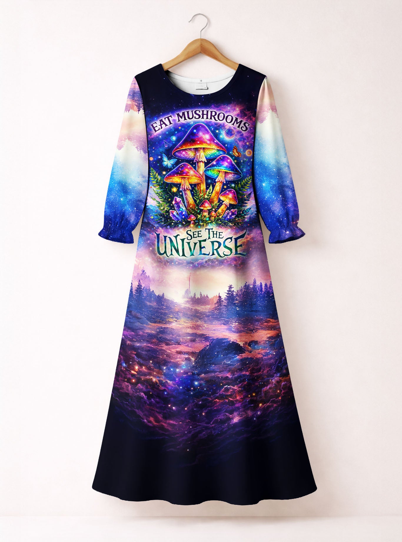 "Cosmo" Long Sleeve Maxi Dress