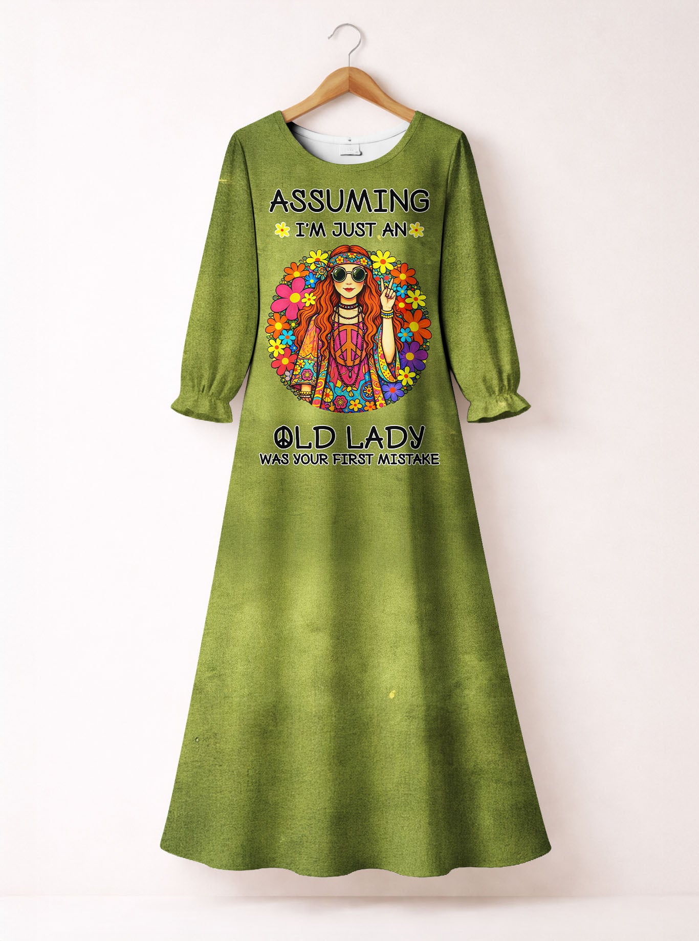 "Moxie" Long Sleeve Maxi Dress