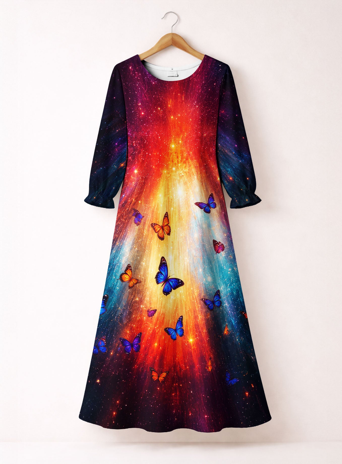 "AURORA" Long Sleeve Maxi Dress