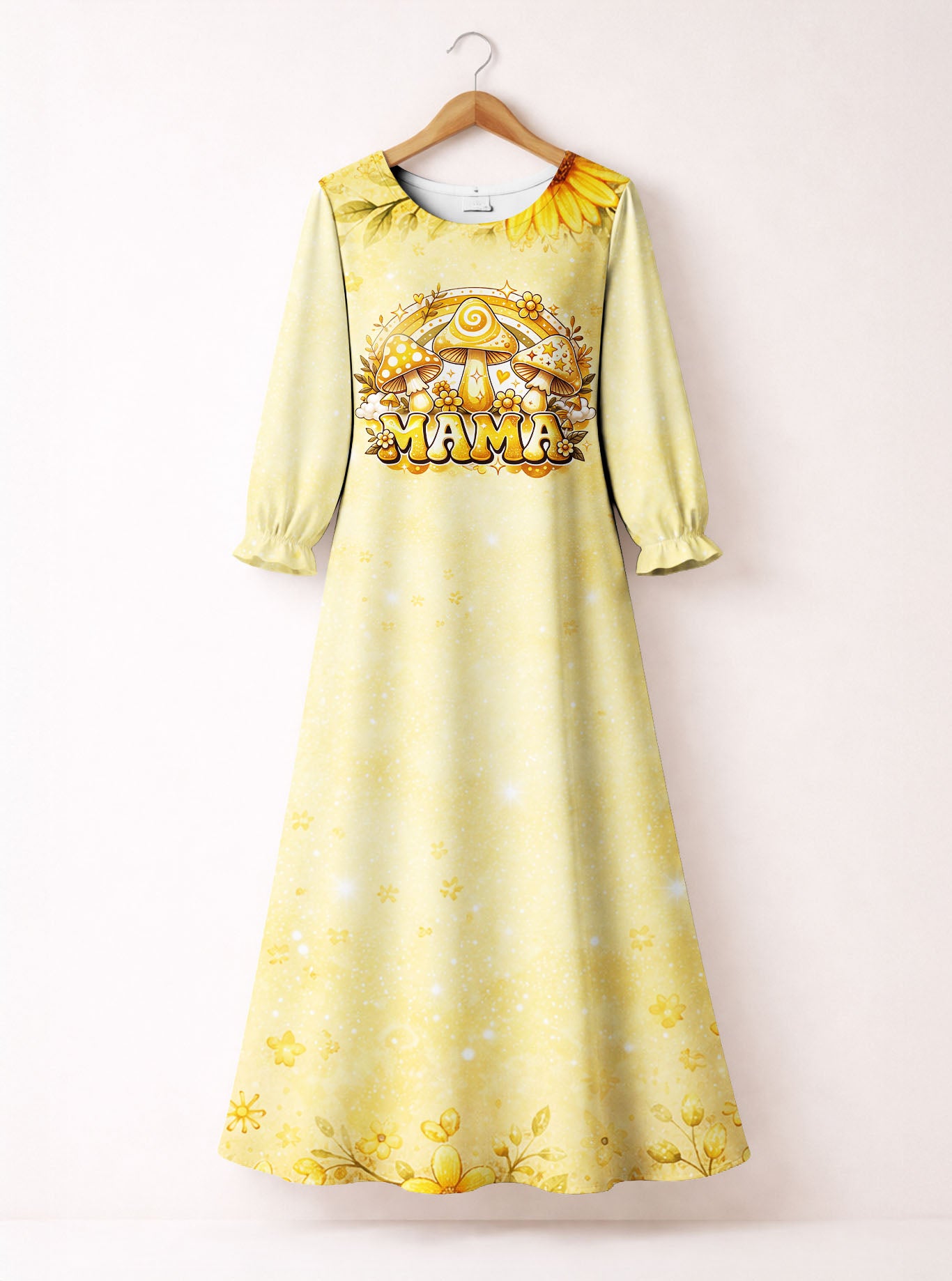"Hunny" Long Sleeve Maxi Dress