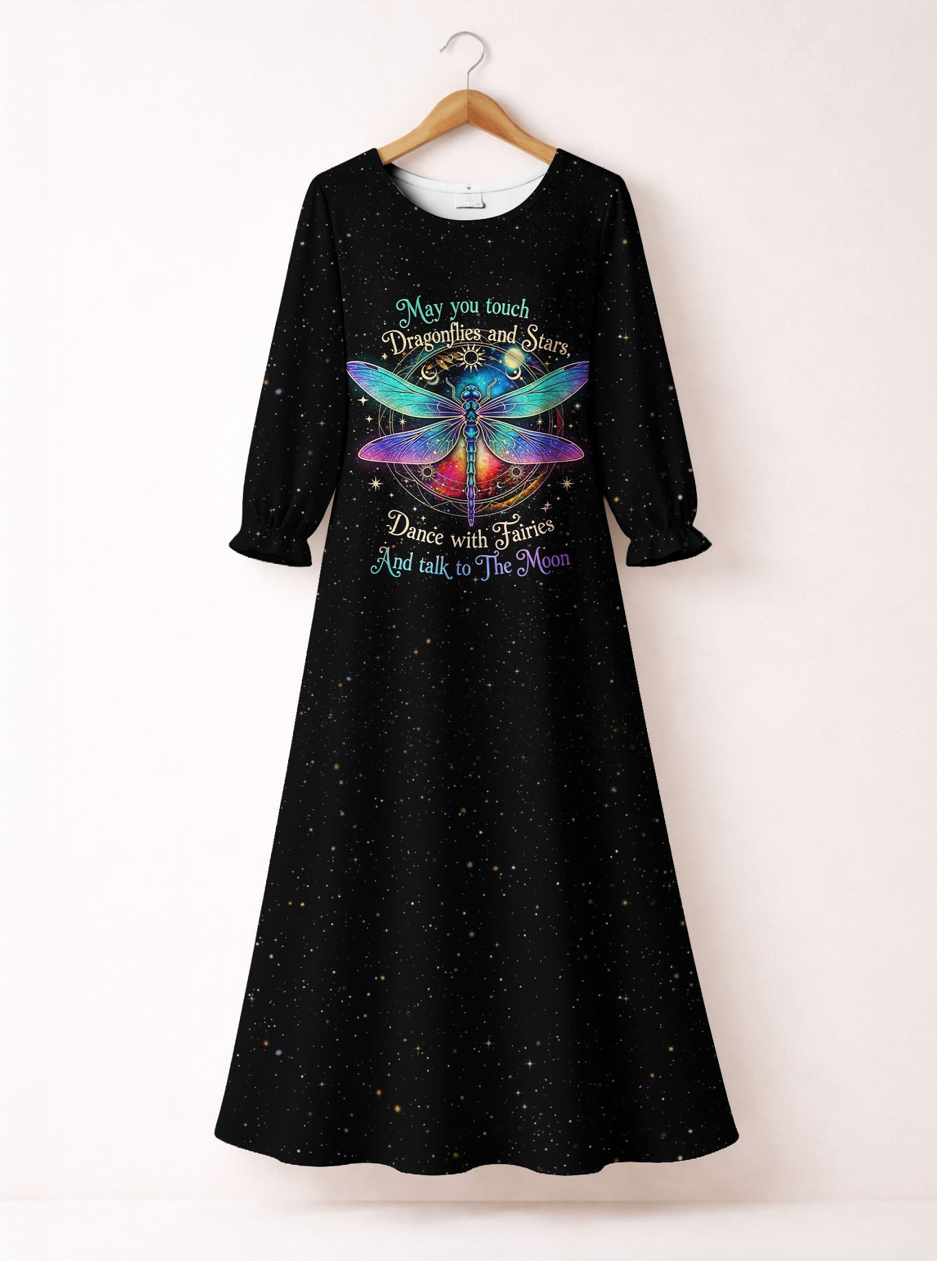 "Ether" Long Sleeve Maxi Dress