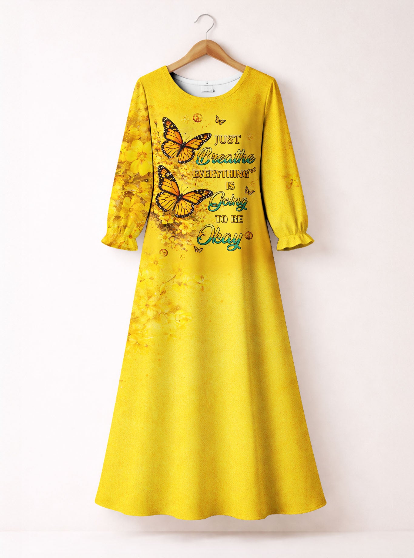 "Steady" Long Sleeve Maxi Dress