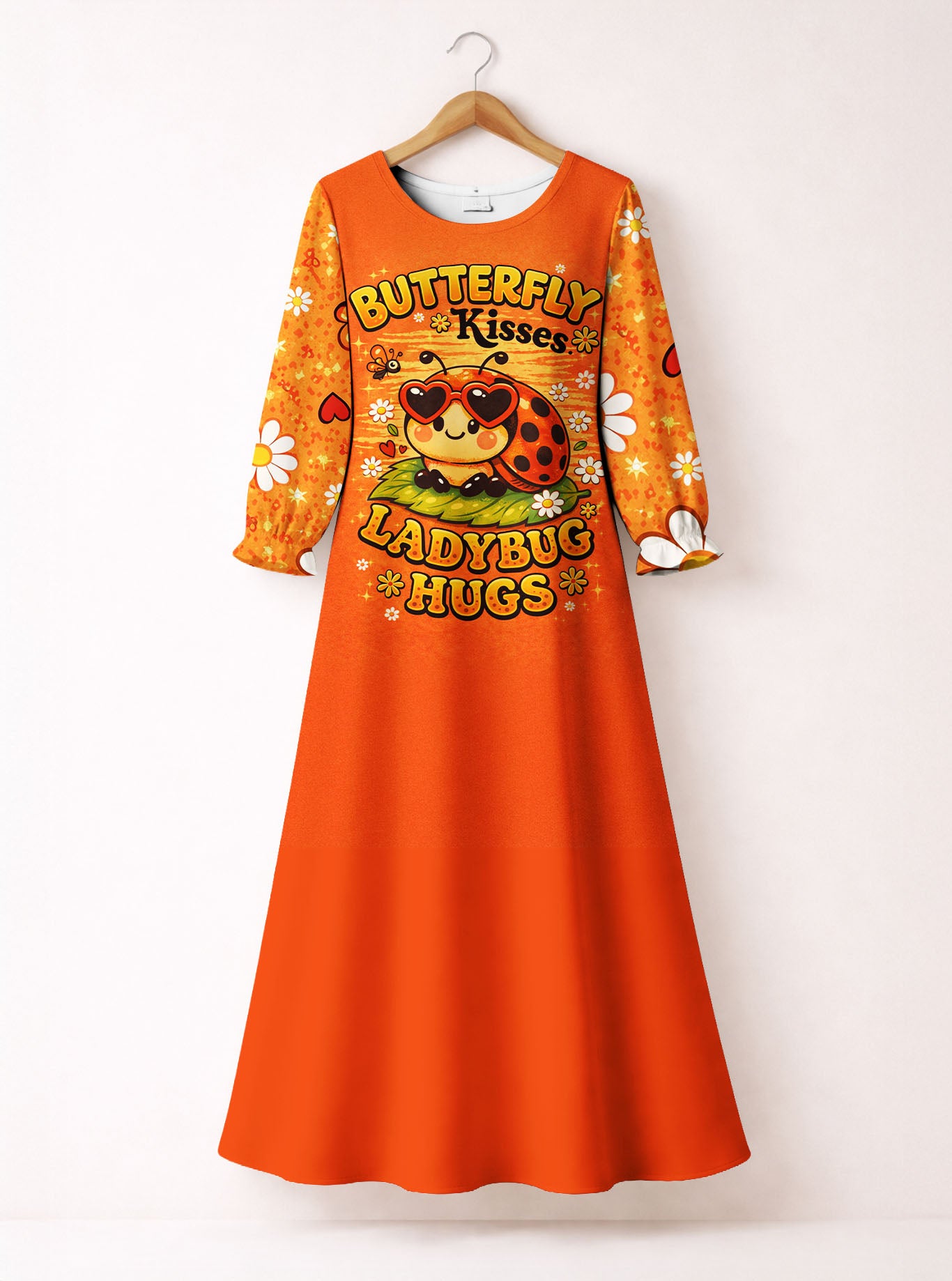 "Dottie" Long Sleeve Maxi Dress