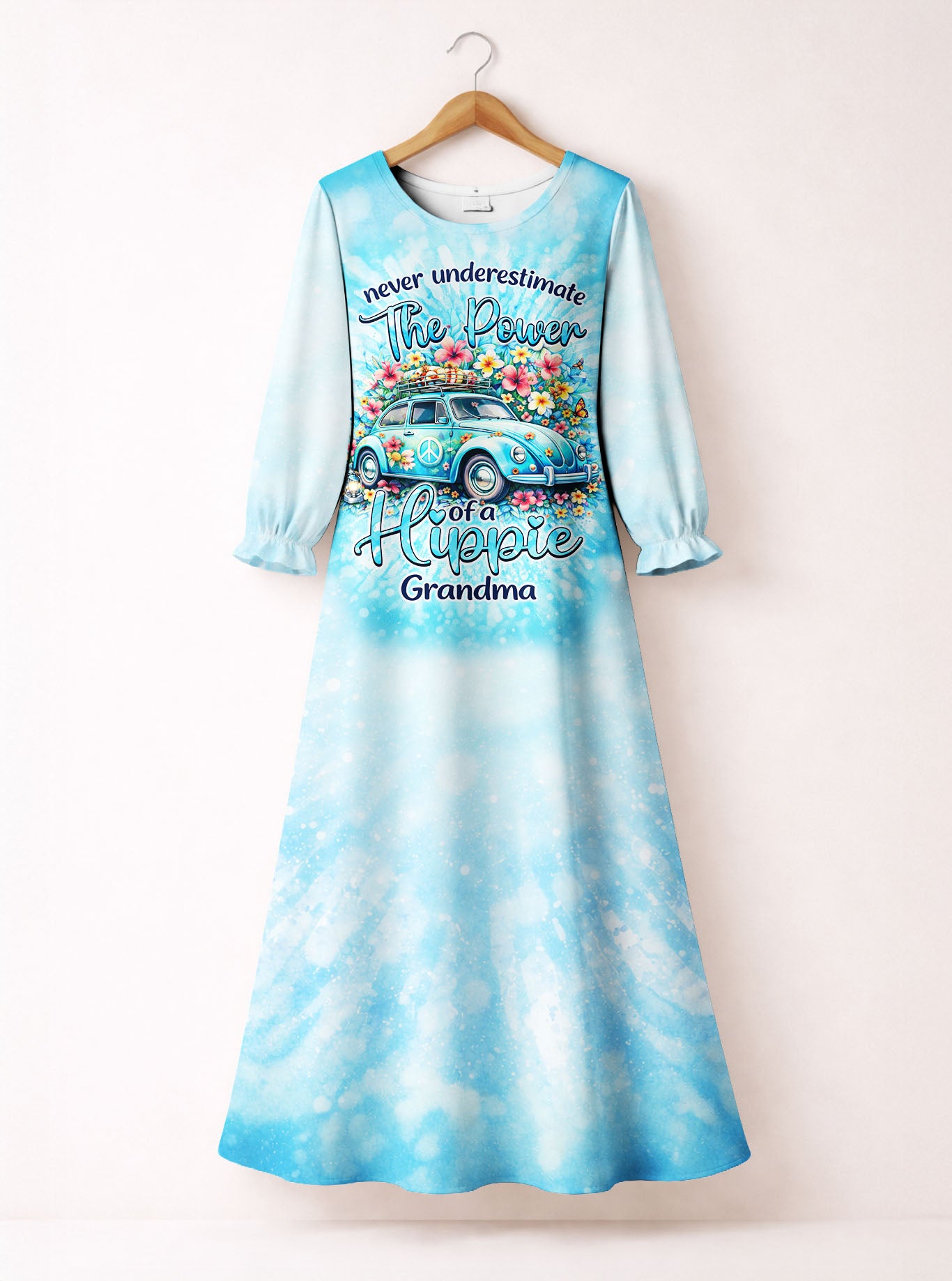 "Spry" Long Sleeve Maxi Dress