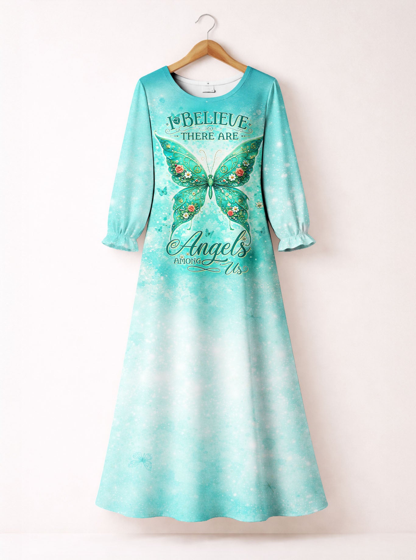 "Wisp" Long Sleeve Maxi Dress