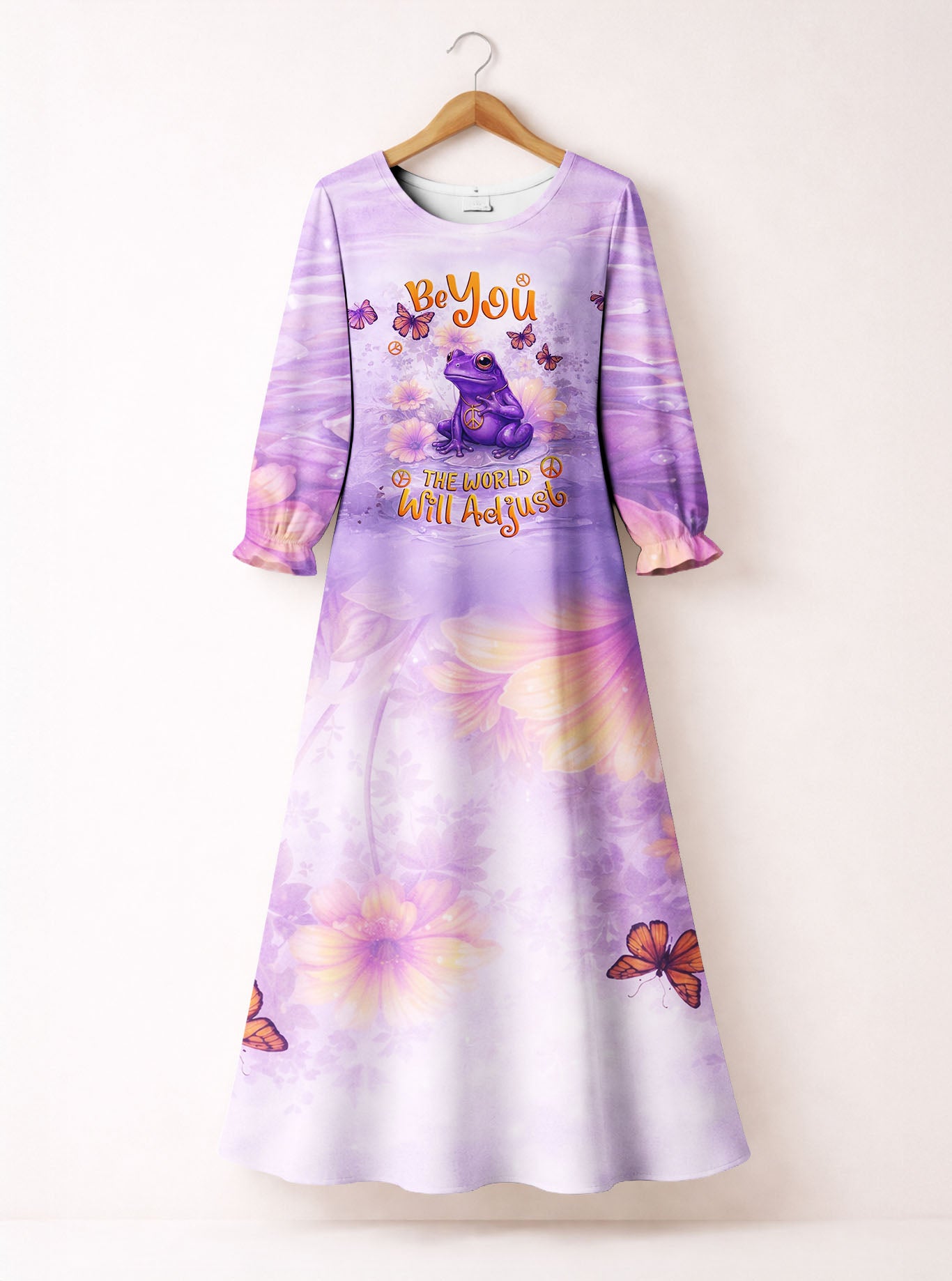 "Quirk" Long Sleeve Maxi Dress