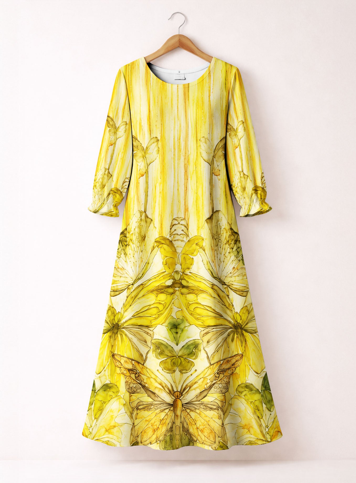 "CITRINE" Long Sleeve Maxi Dress