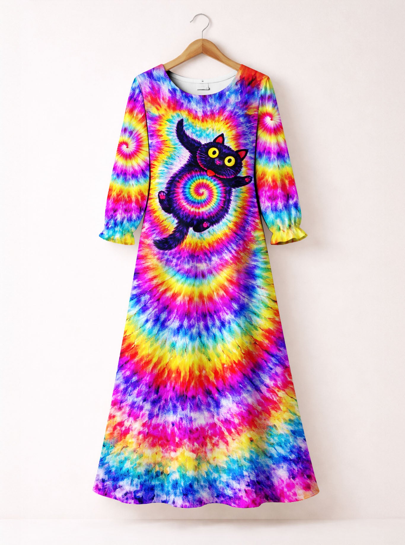 "Jinx" Long Sleeve Maxi Dress