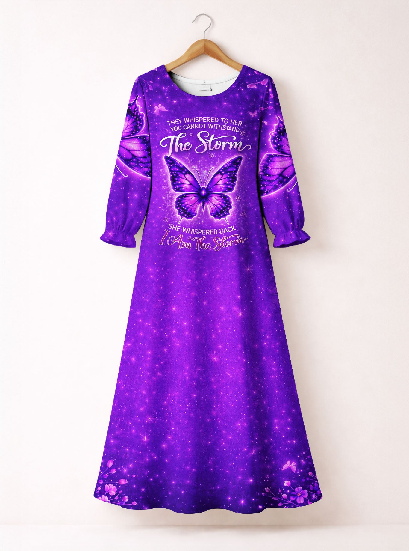 "Fury" Long Sleeve Maxi Dress