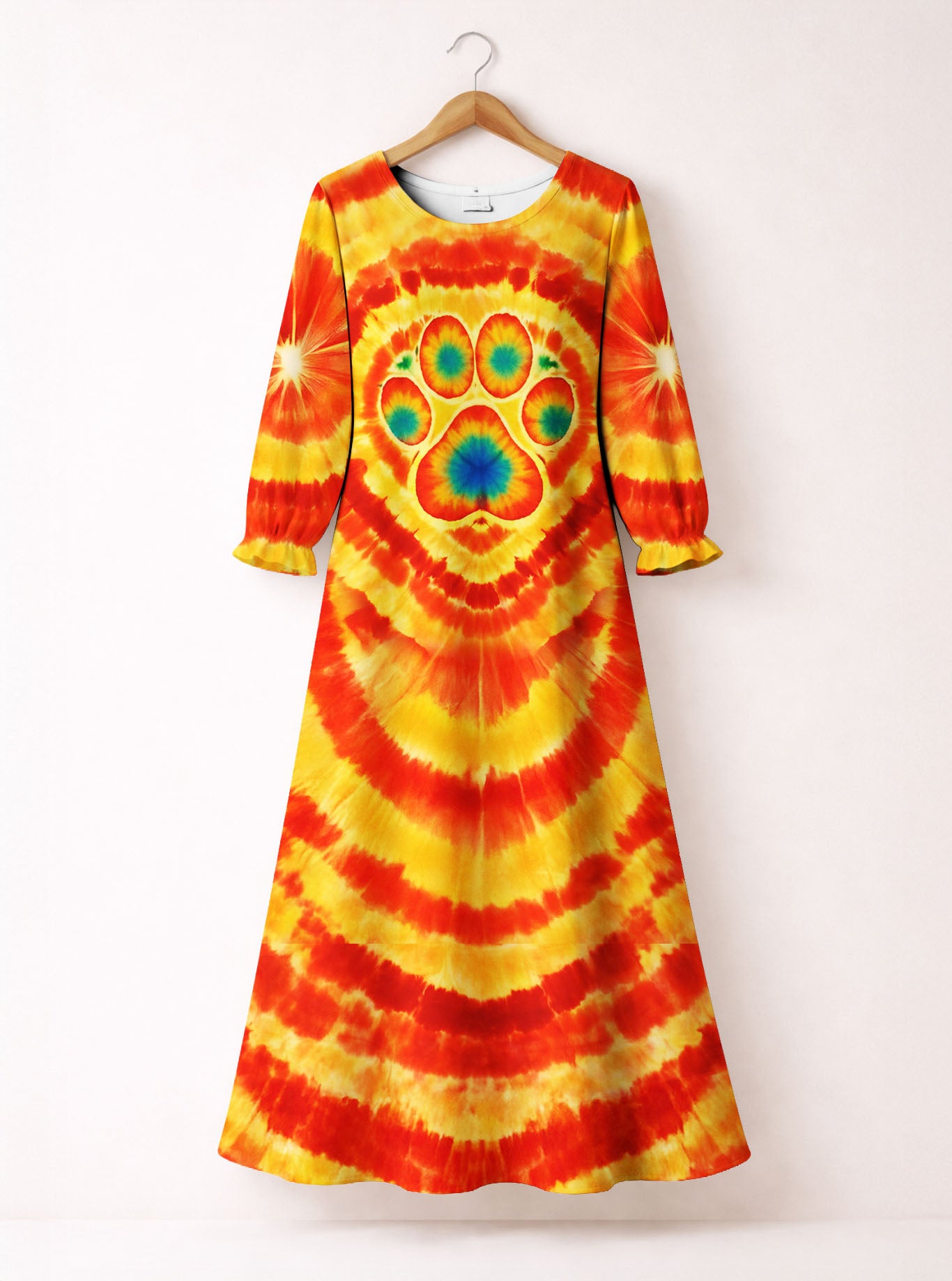 "Fetch" Long Sleeve Maxi Dress