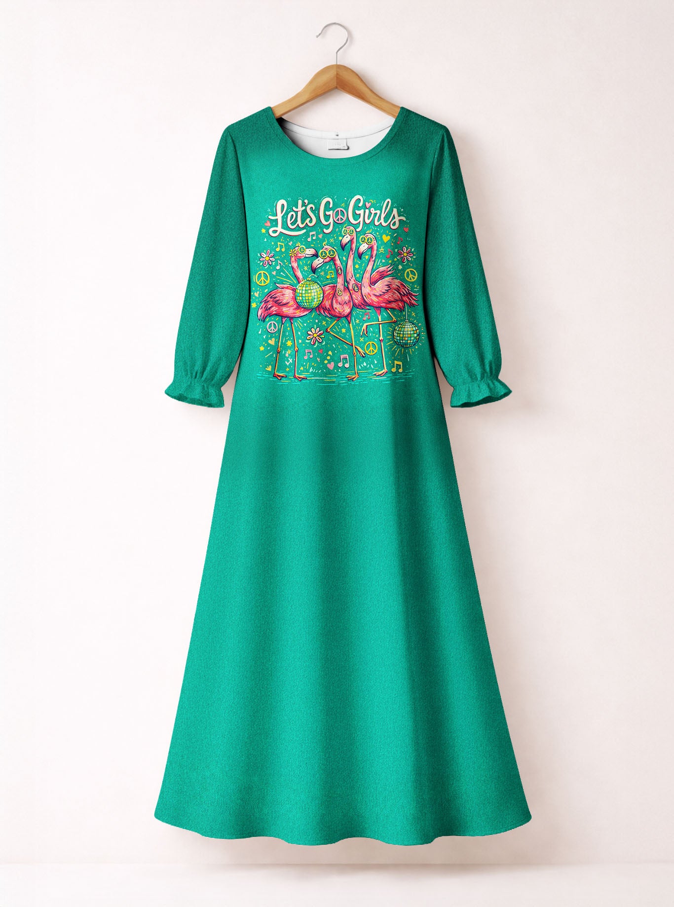 "Flocka" Long Sleeve Maxi Dress