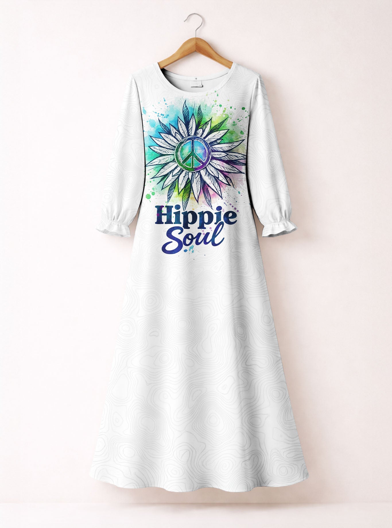 "Bloom" Long Sleeve Maxi Dress