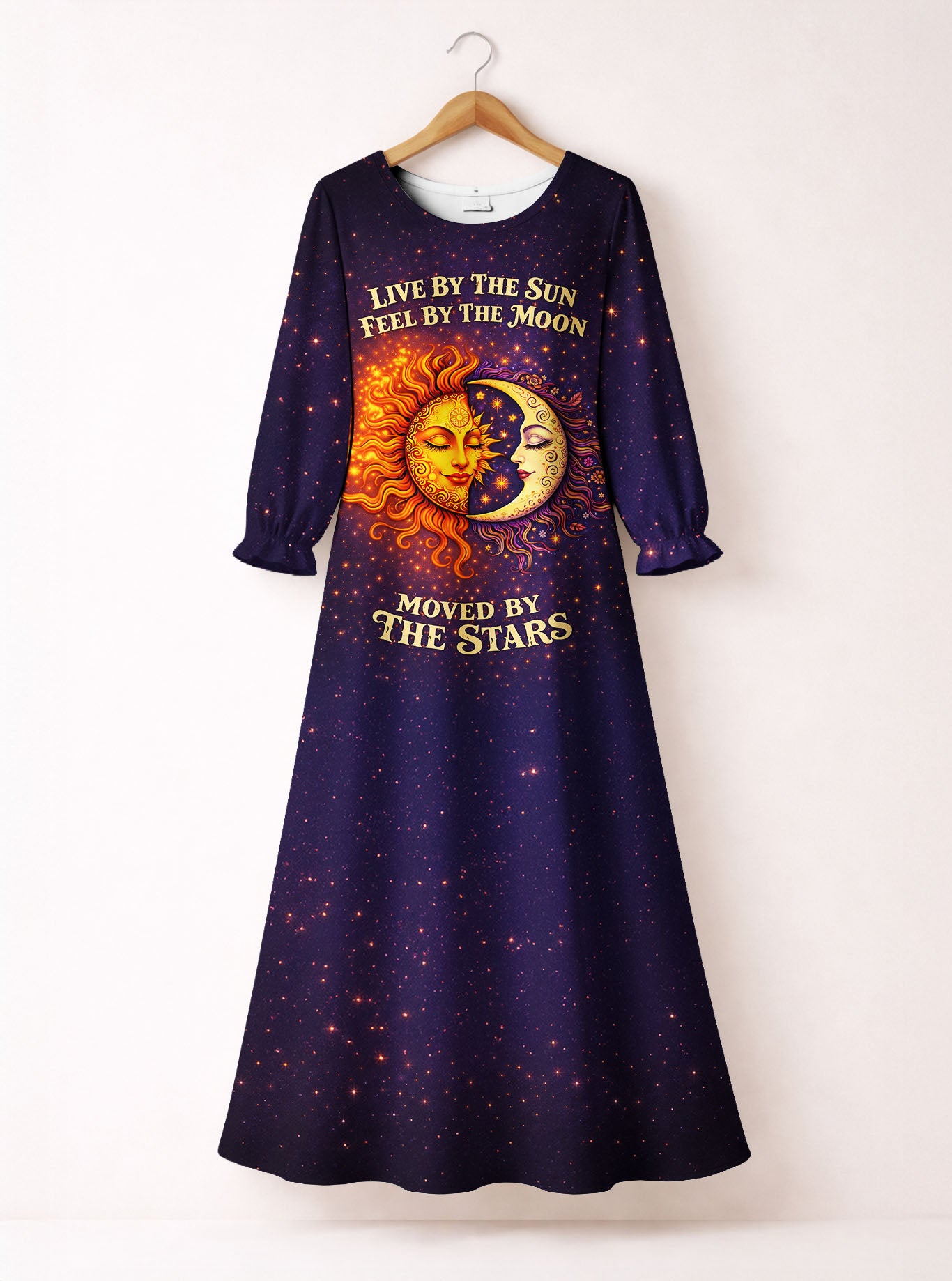 "Eclipse" Long Sleeve Maxi Dress